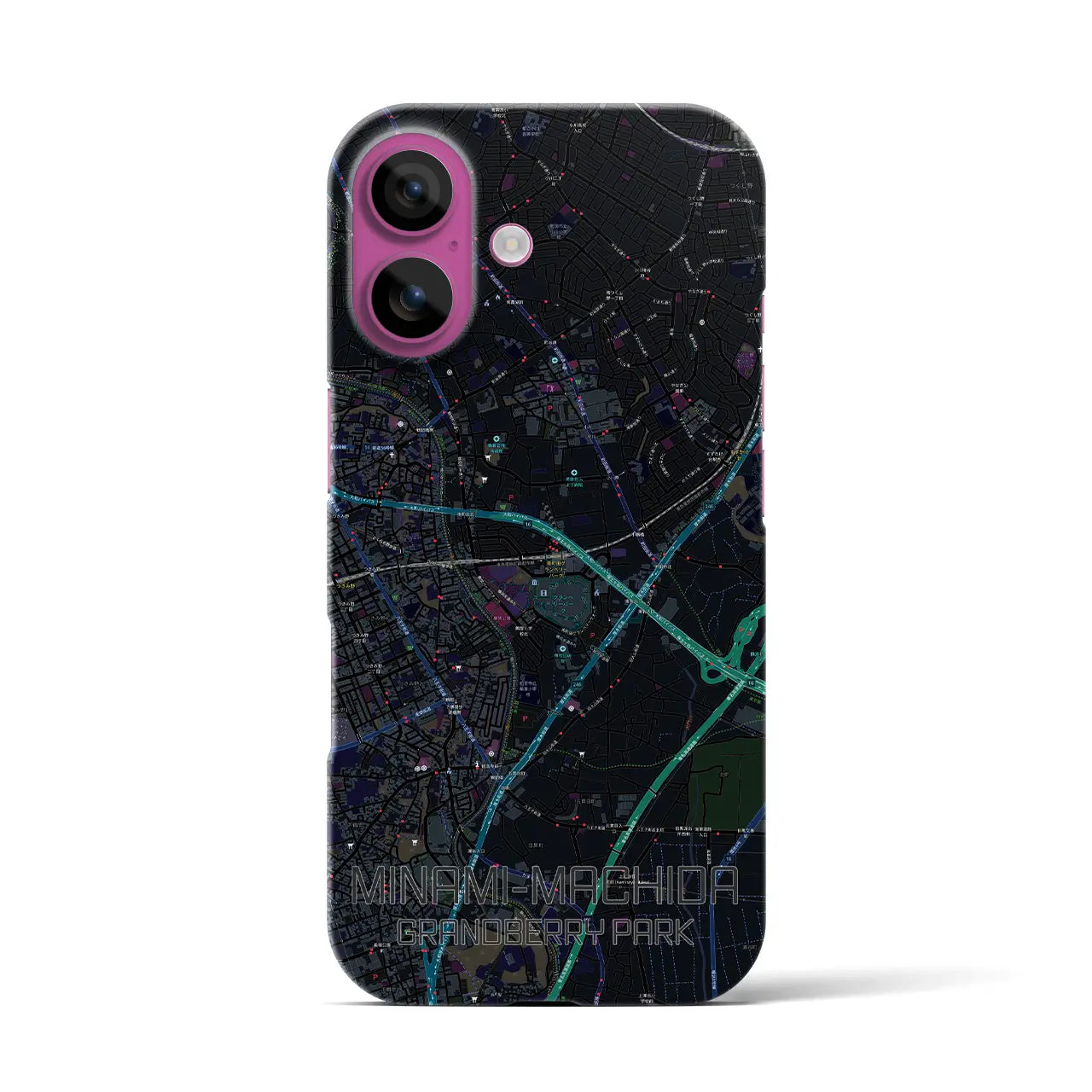 【南町田グランベリーパーク(東京都)】地図柄iPhoneケース(バックカバータイプ)