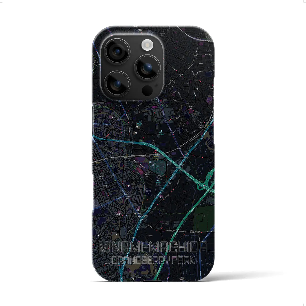 【南町田グランベリーパーク(東京都)】地図柄iPhoneケース(バックカバータイプ)