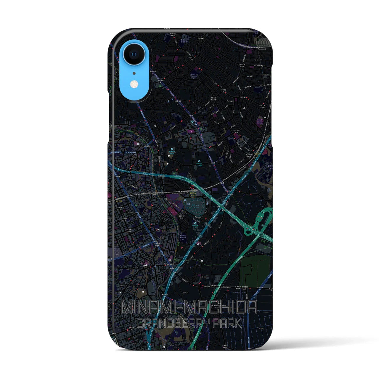 【南町田グランベリーパーク(東京都)】地図柄iPhoneケース(バックカバータイプ)