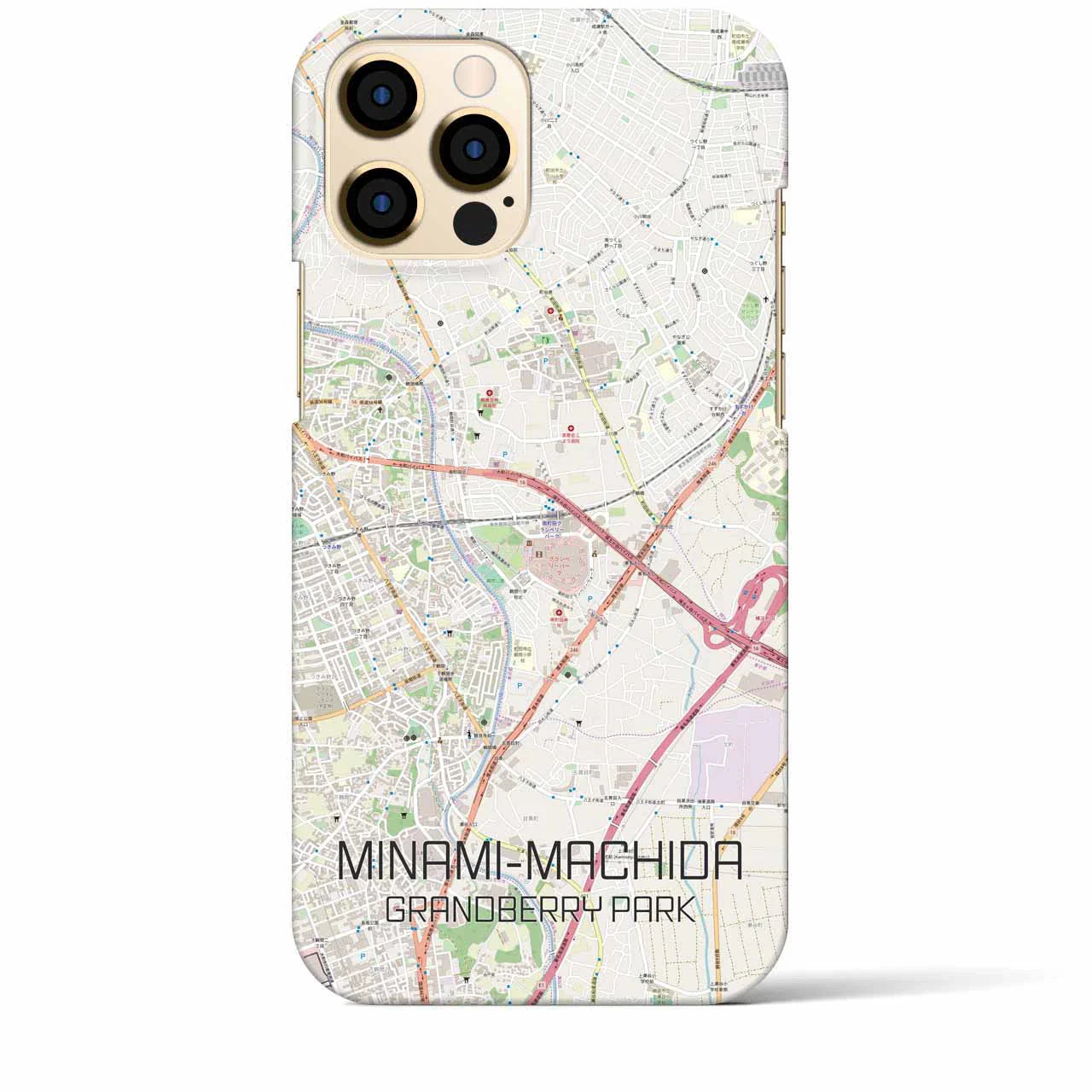 【南町田グランベリーパーク(東京都)】地図柄iPhoneケース(バックカバータイプ)