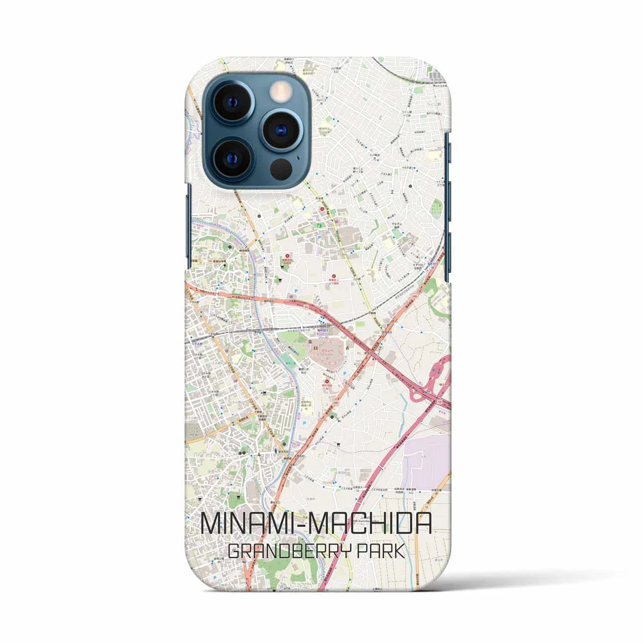 【南町田グランベリーパーク(東京都)】地図柄iPhoneケース(バックカバータイプ)