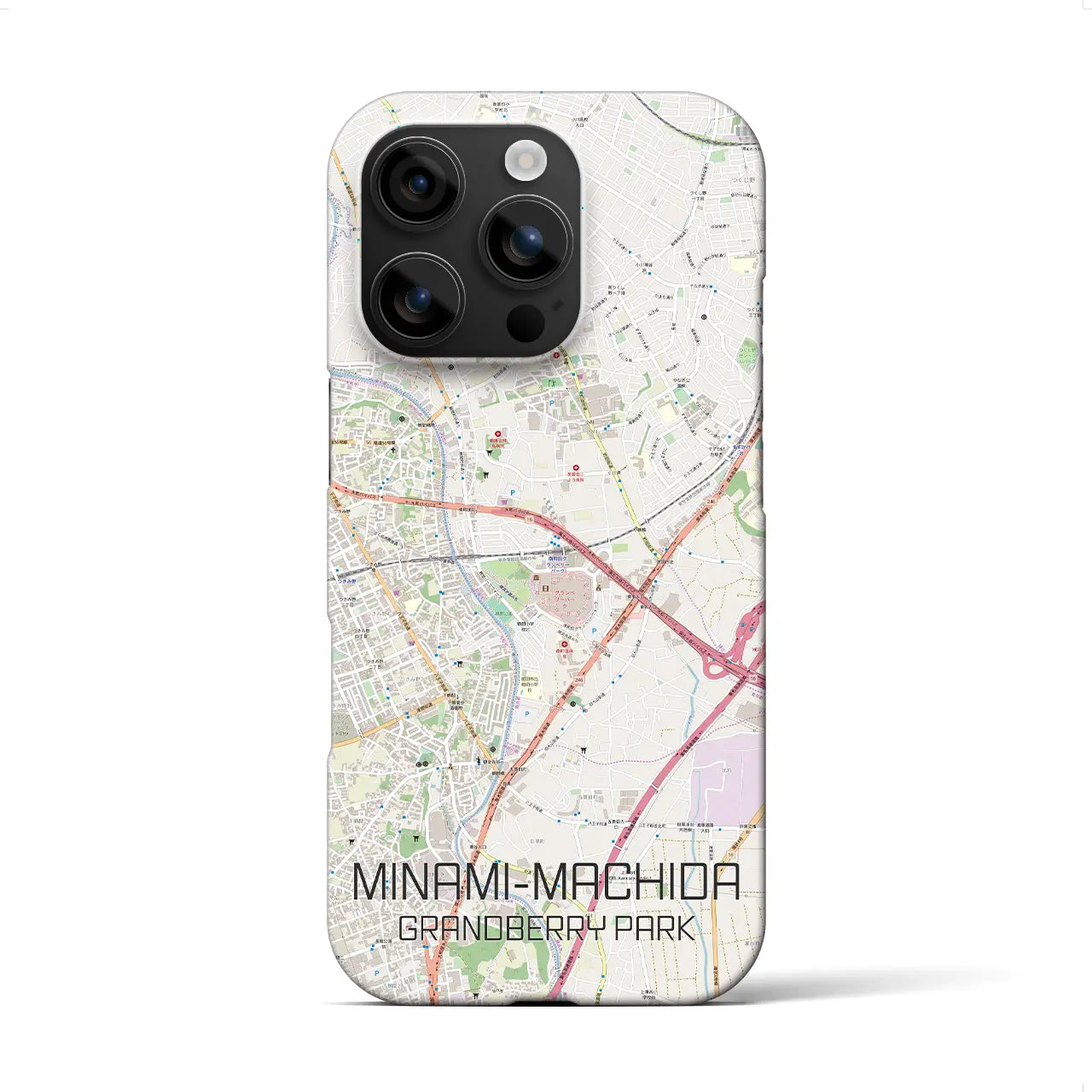 【南町田グランベリーパーク(東京都)】地図柄iPhoneケース(バックカバータイプ)