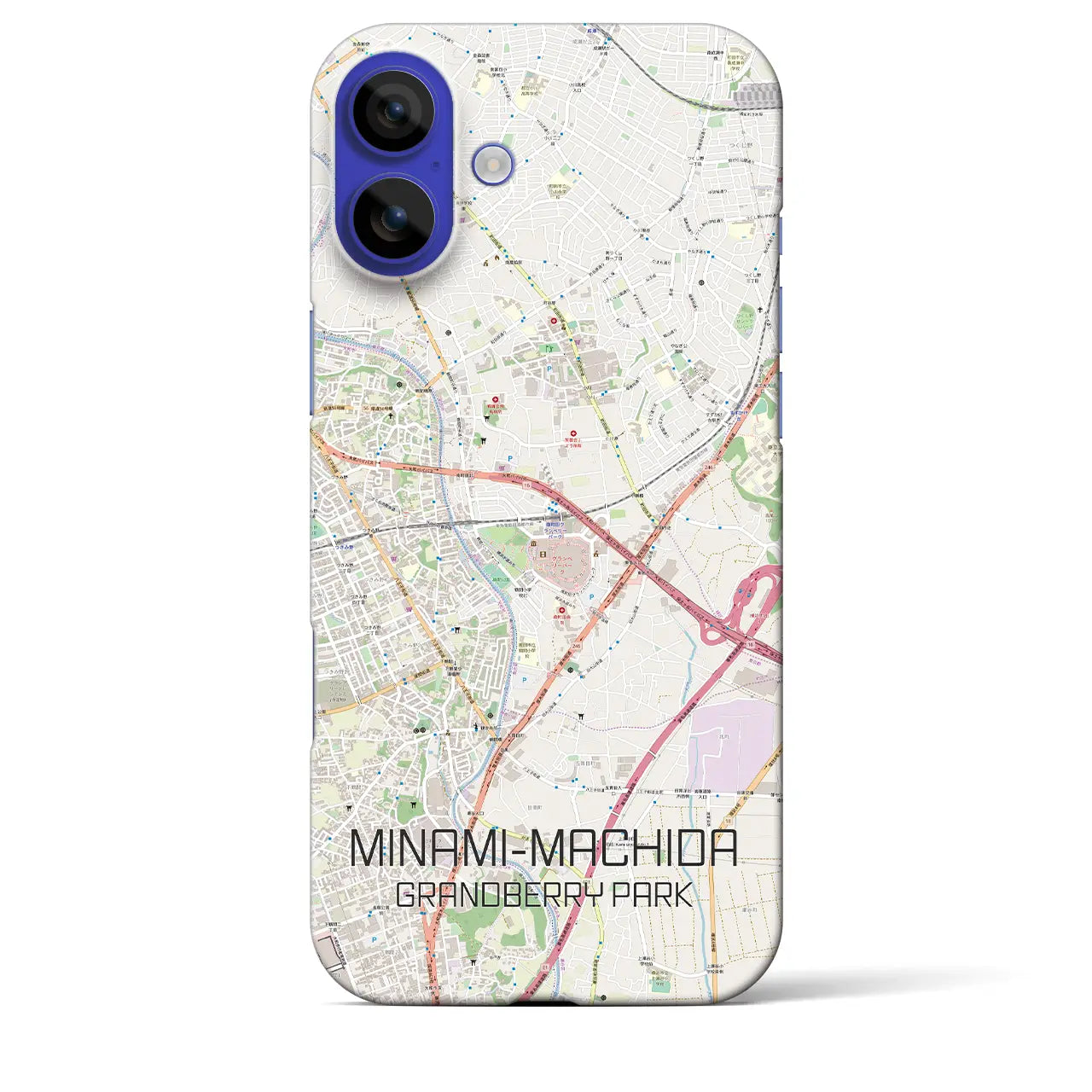 【南町田グランベリーパーク(東京都)】地図柄iPhoneケース(バックカバータイプ)ナチュラル・iPhone 16 Pro Max 用