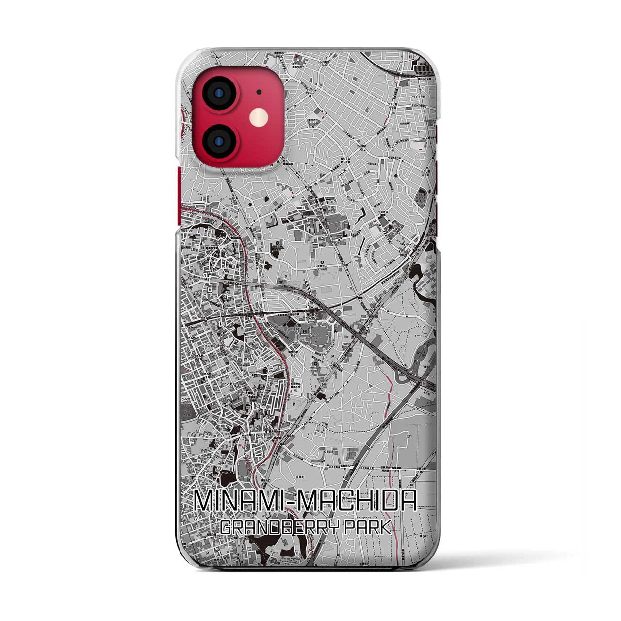 【南町田グランベリーパーク(東京都)】地図柄iPhoneケース(クリアタイプ)