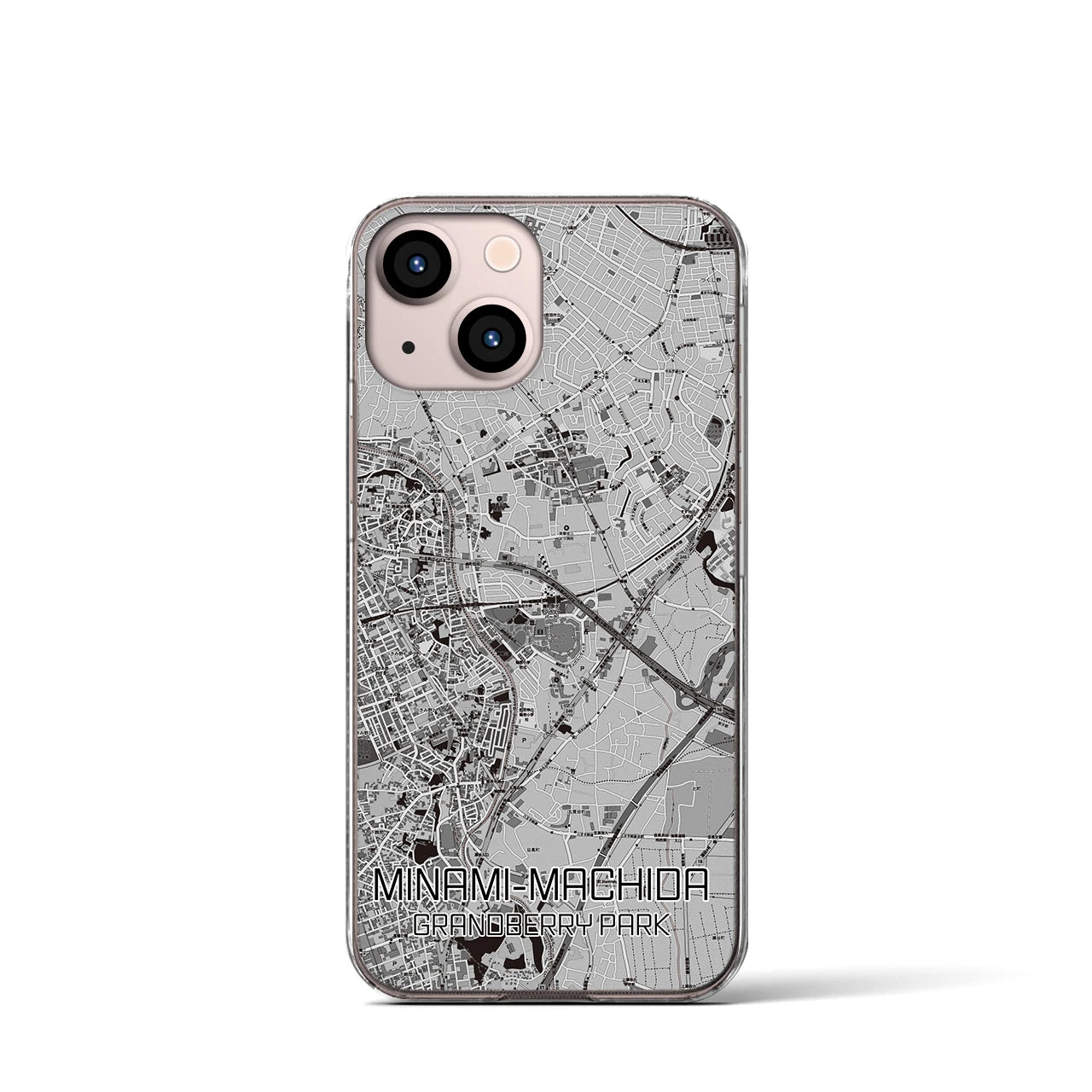 【南町田グランベリーパーク(東京都)】地図柄iPhoneケース(クリアタイプ)