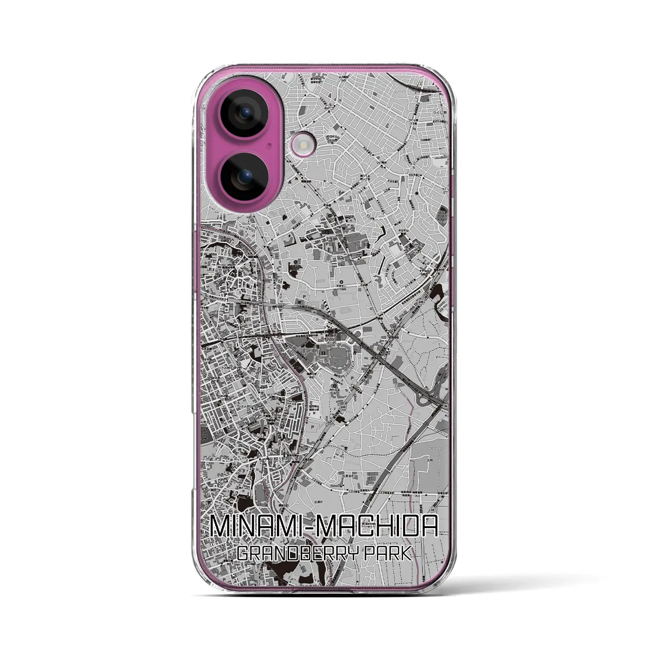 【南町田グランベリーパーク(東京都)】地図柄iPhoneケース(クリアタイプ)