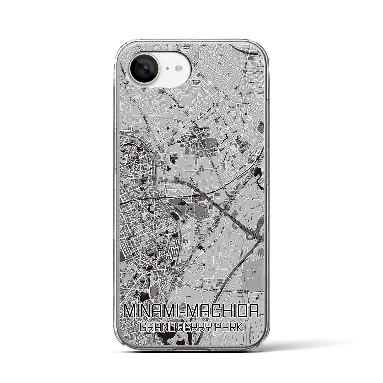 【南町田グランベリーパーク(東京都)】地図柄iPhoneケース(クリアタイプ)