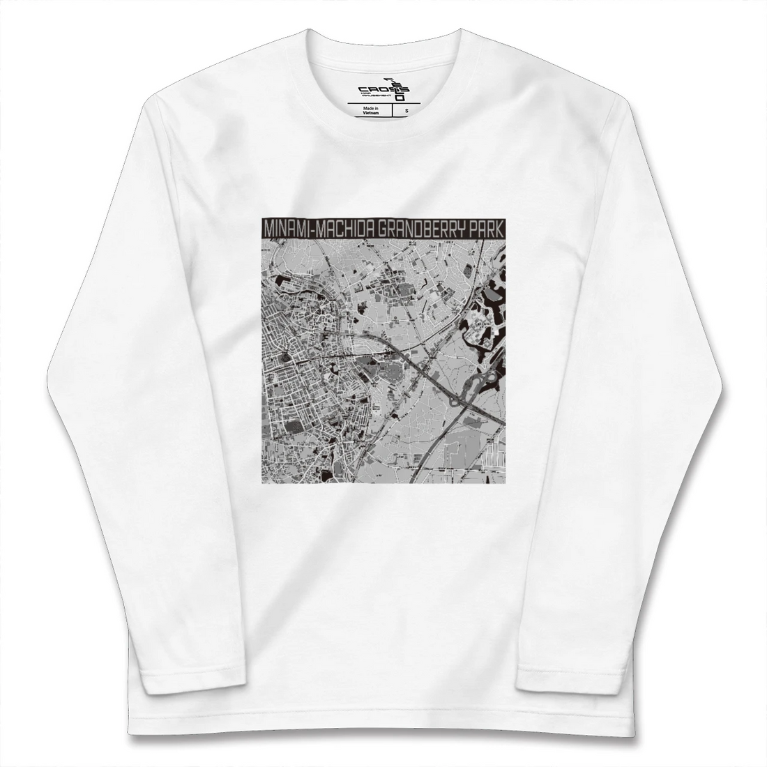 【南町田グランベリーパーク(東京都)】地図柄ロングスリーブTシャツ