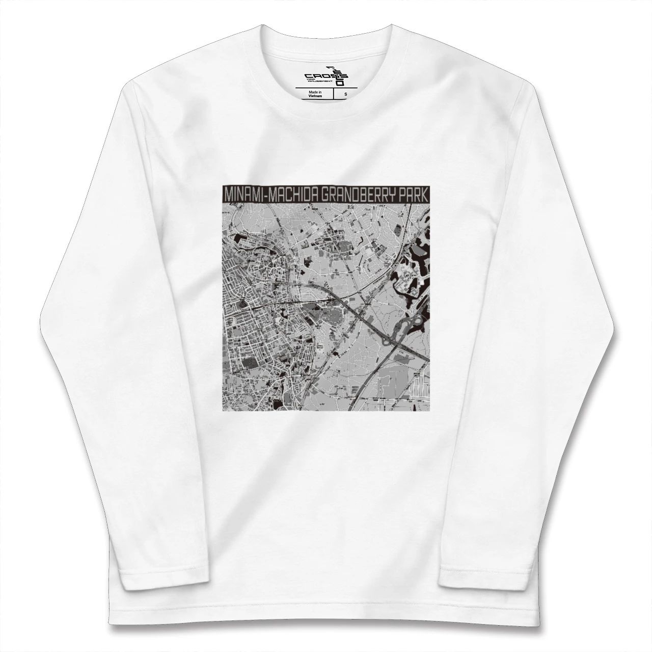 【南町田グランベリーパーク(東京都)】地図柄ロングスリーブTシャツ