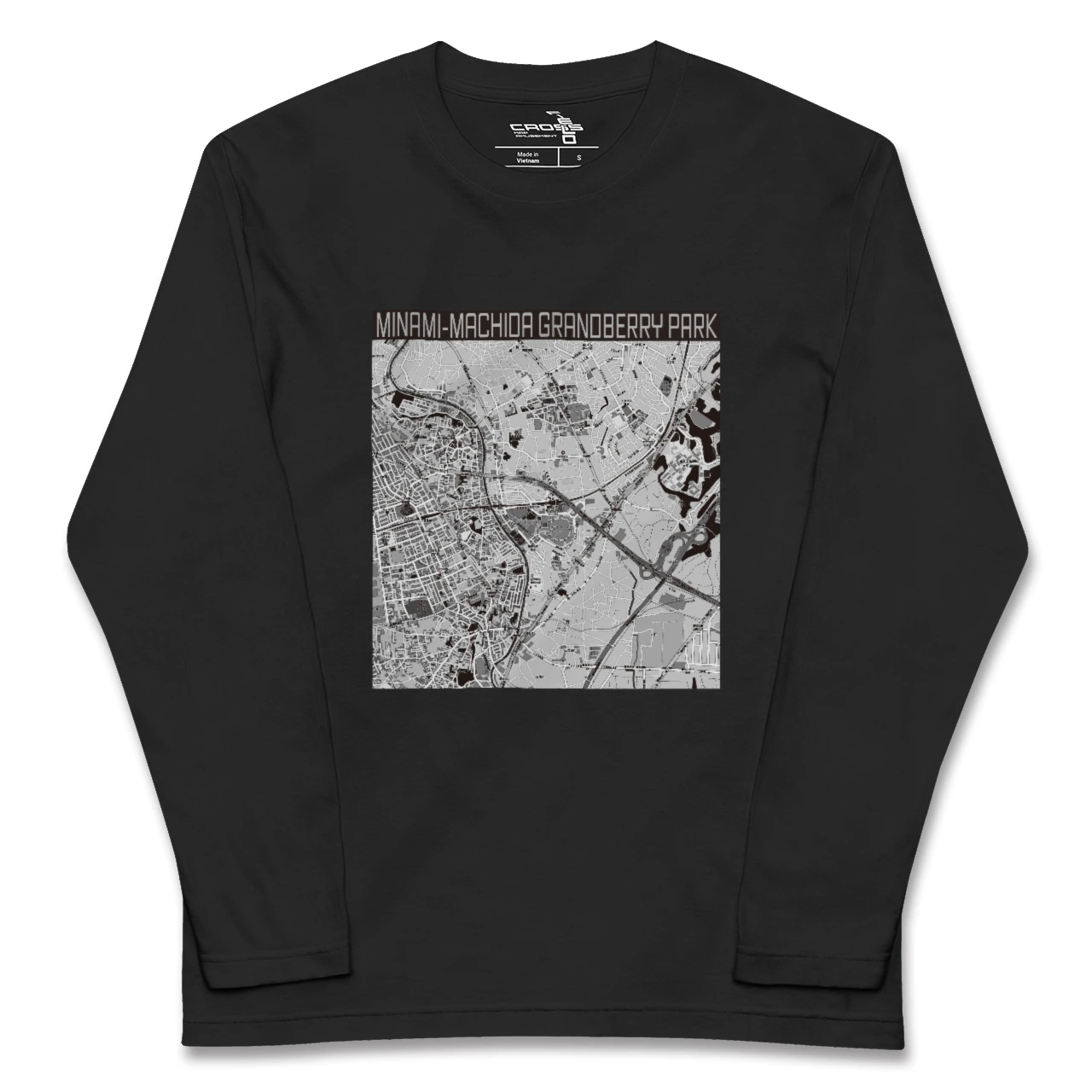 【南町田グランベリーパーク(東京都)】地図柄ロングスリーブTシャツ