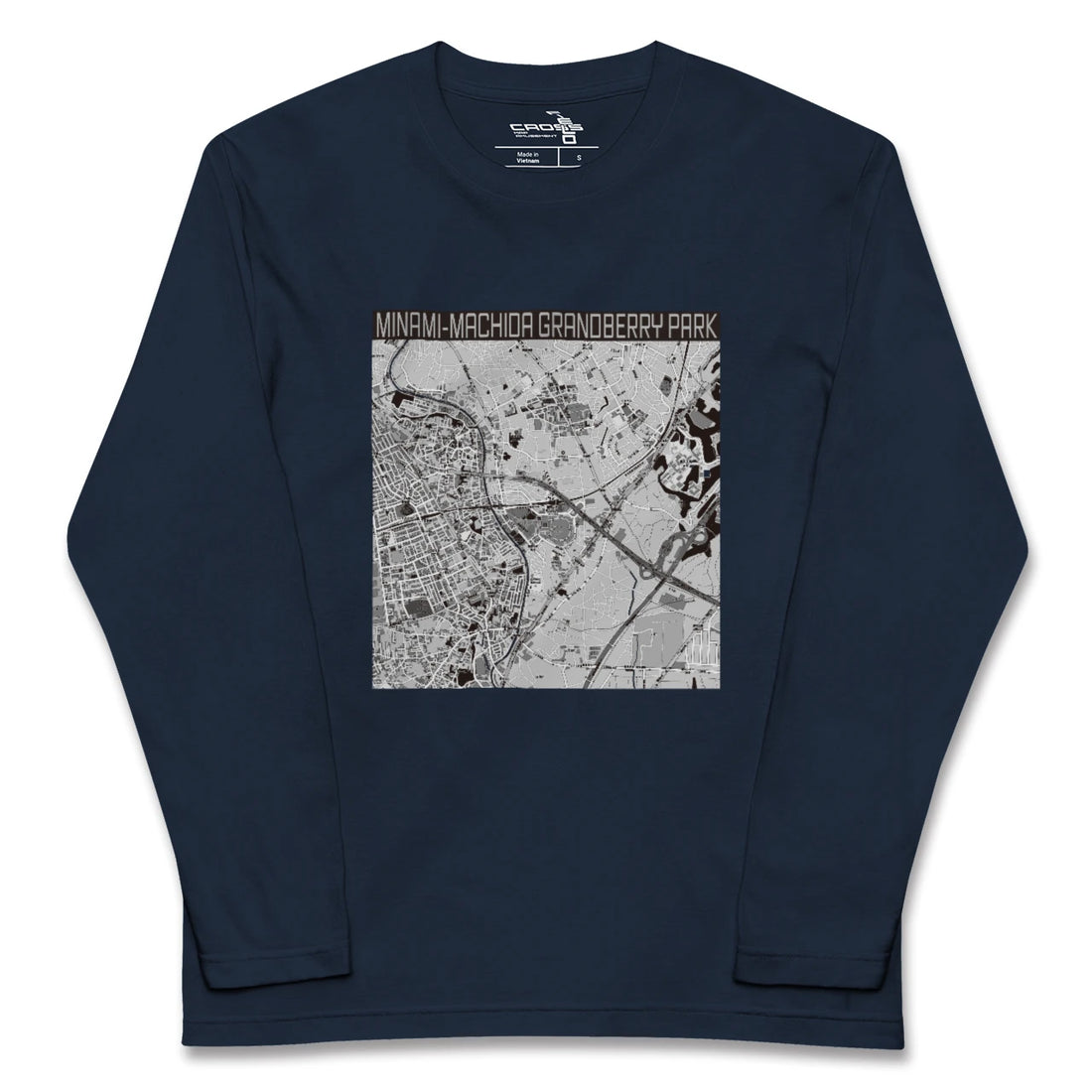 【南町田グランベリーパーク(東京都)】地図柄ロングスリーブTシャツ