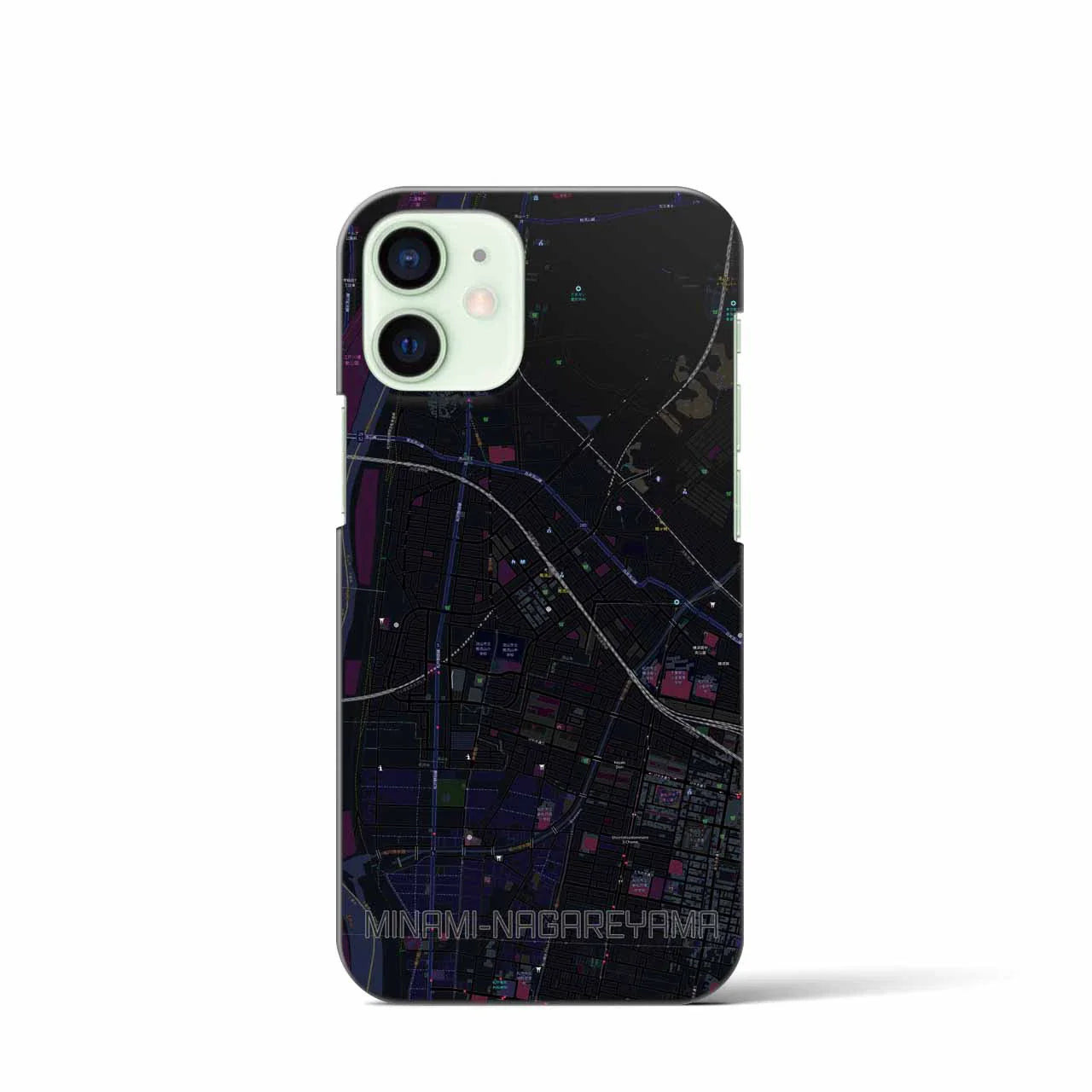 【南流山(千葉県)】地図柄iPhoneケース(バックカバータイプ)