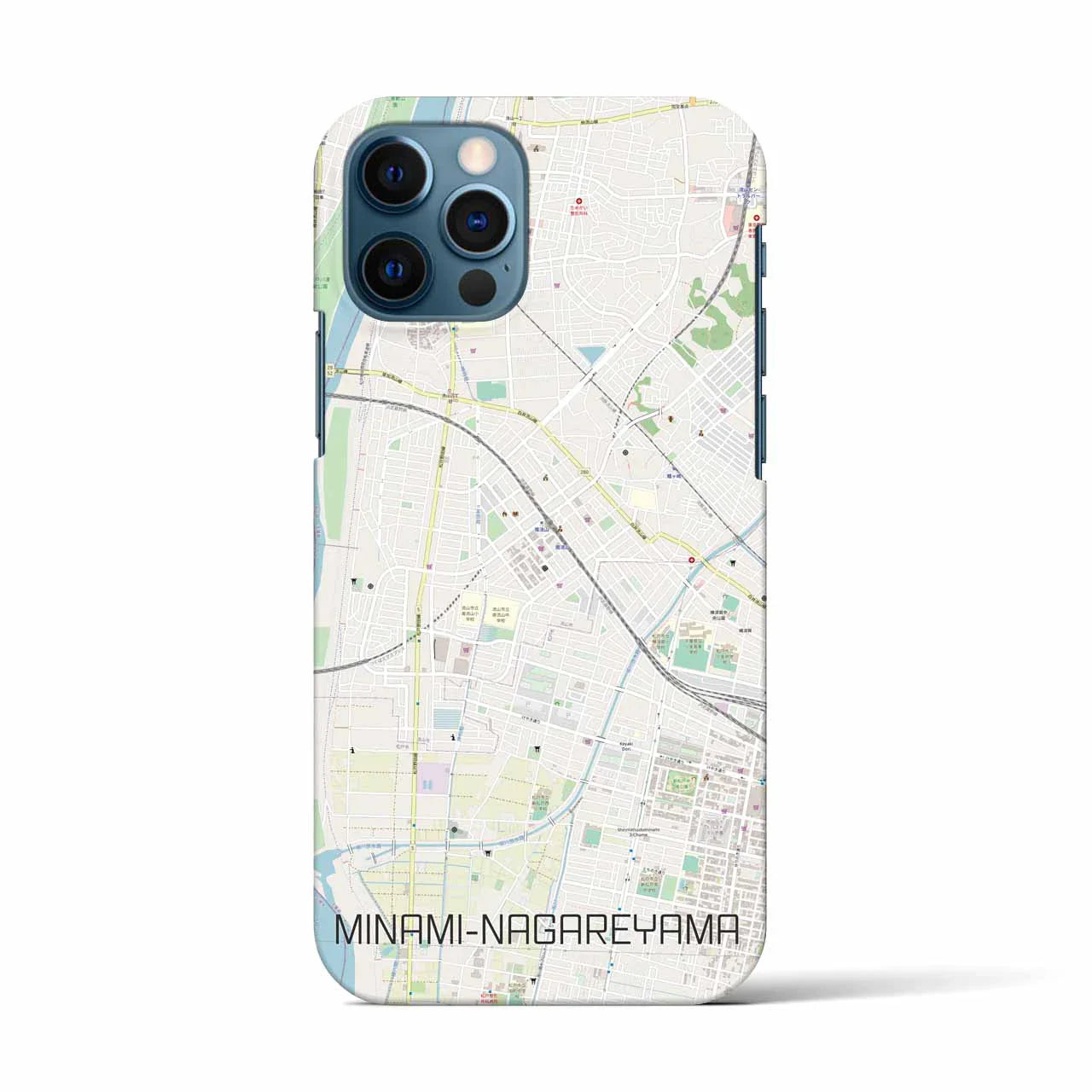 【南流山(千葉県)】地図柄iPhoneケース(バックカバータイプ)