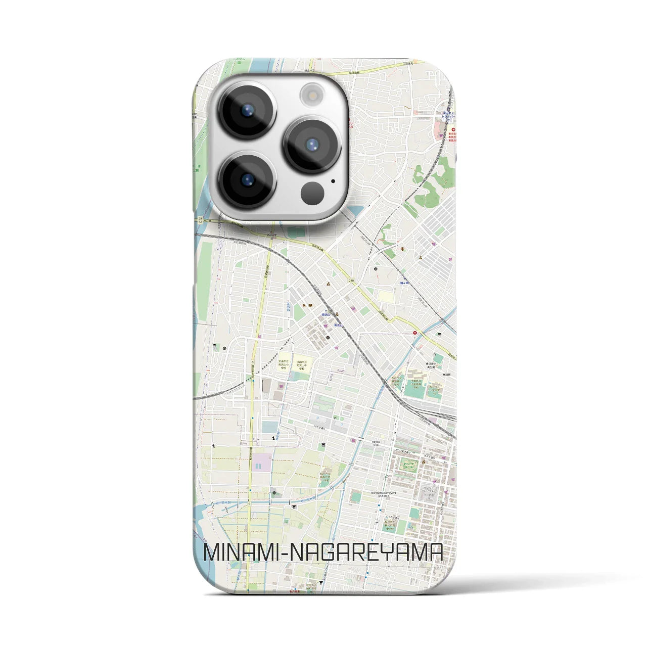 【南流山(千葉県)】地図柄iPhoneケース(バックカバータイプ)