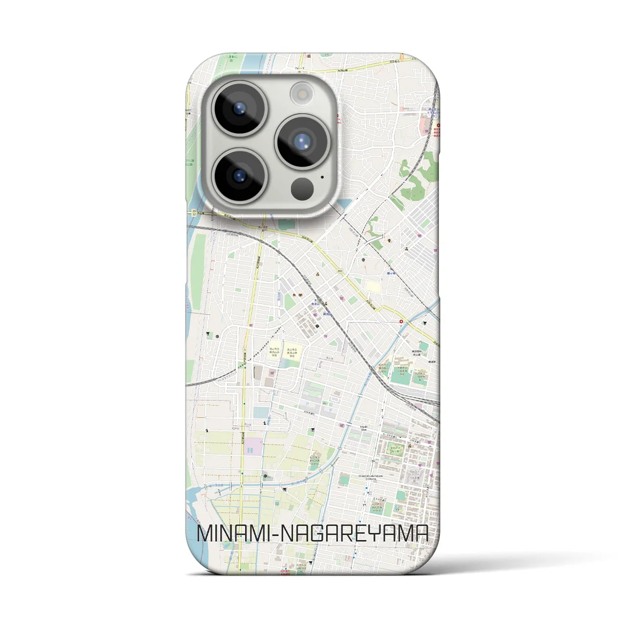 【南流山(千葉県)】地図柄iPhoneケース(バックカバータイプ)