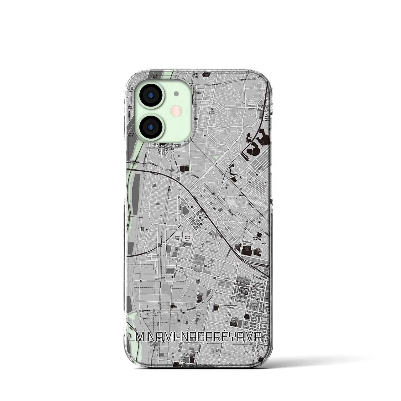 【南流山(千葉県)】地図柄iPhoneケース(クリアタイプ)