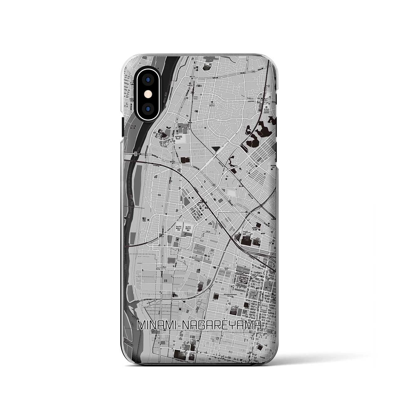 【南流山(千葉県)】地図柄iPhoneケース(クリアタイプ)