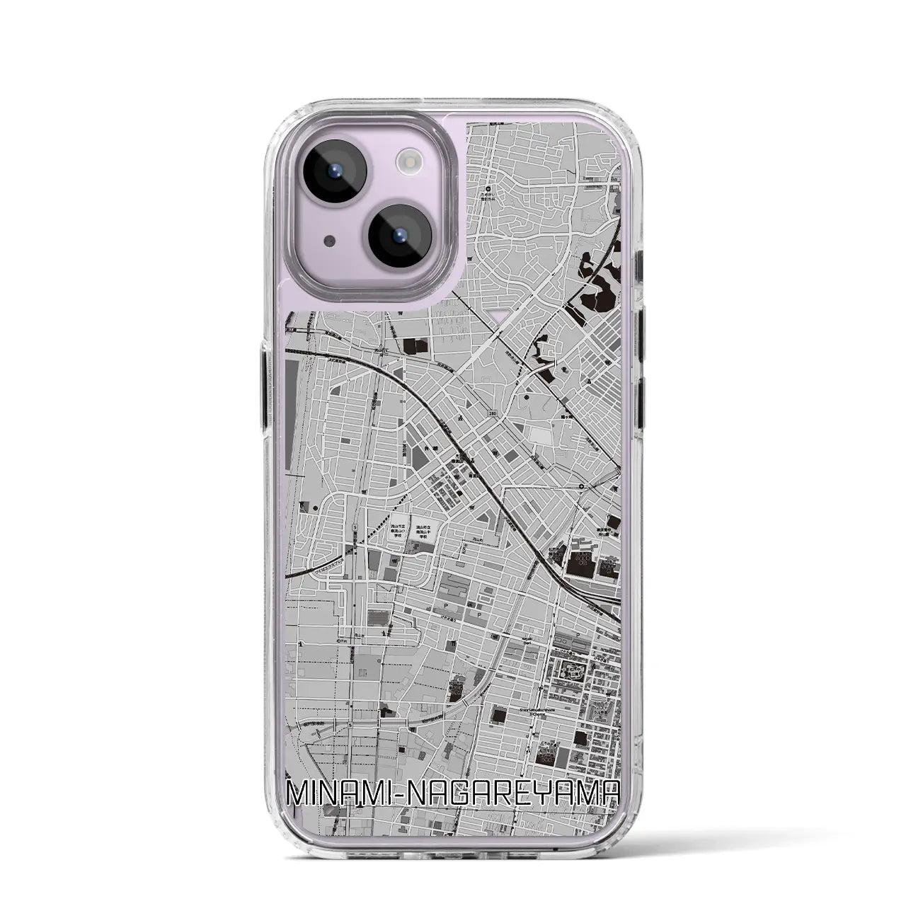 【南流山(千葉県)】地図柄iPhoneケース(MagSafeタイプ)