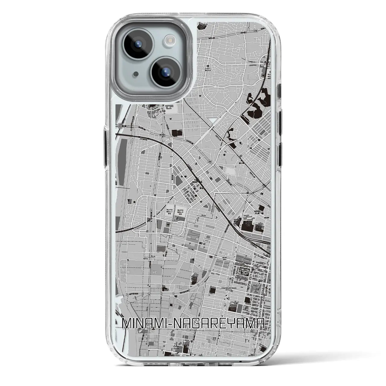 【南流山(千葉県)】地図柄iPhoneケース(MagSafeタイプ)