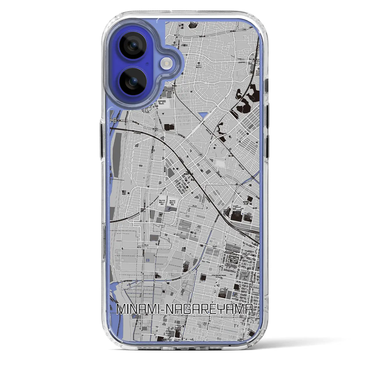 【南流山(千葉県)】地図柄iPhoneケース(MagSafeタイプ)