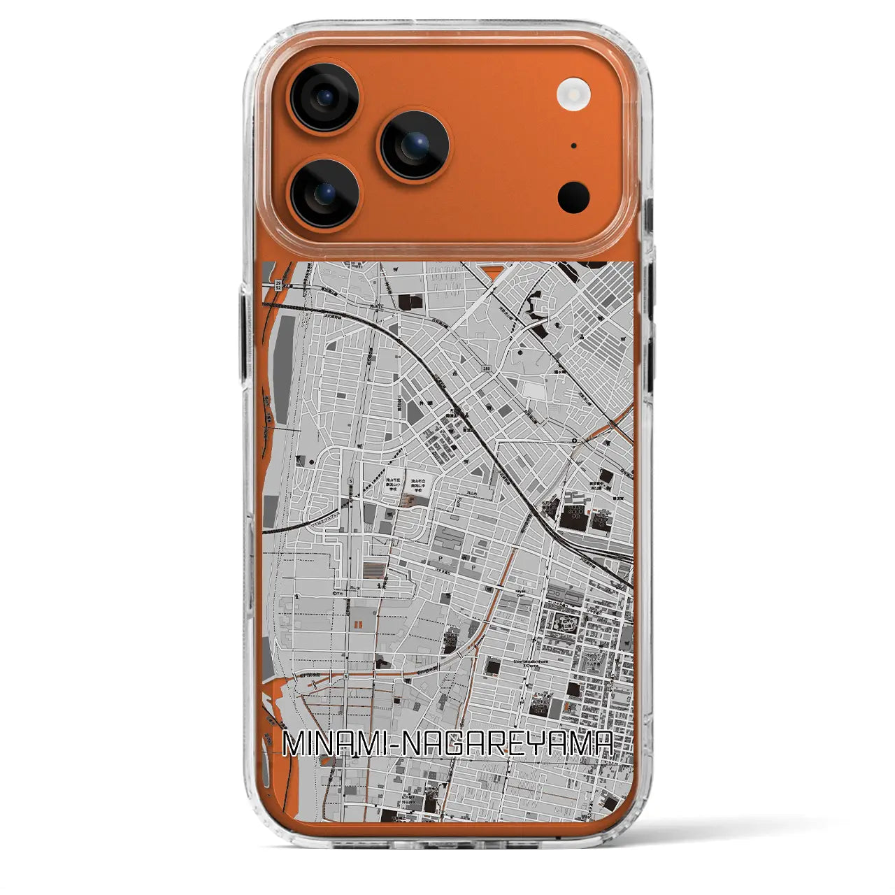 【南流山(千葉県)】地図柄iPhoneケース(MagSafeタイプ)