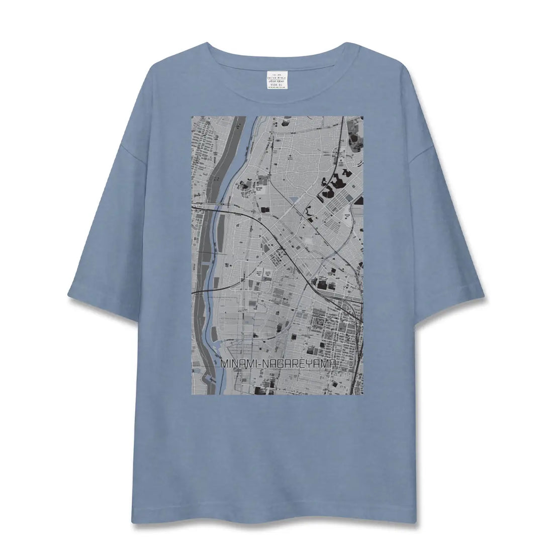 【南流山(千葉県)】地図柄ビッグシルエットTシャツ