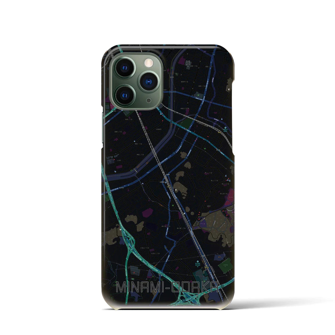 【南大高(愛知県)】地図柄iPhoneケース(バックカバータイプ)