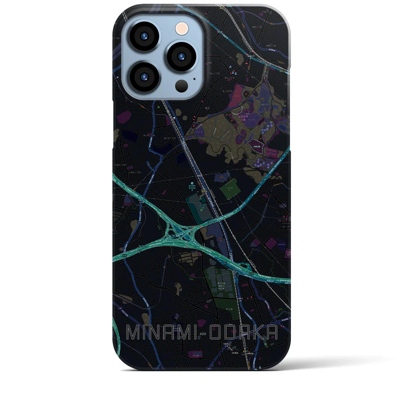 【南大高(愛知県)】地図柄iPhoneケース(バックカバータイプ)