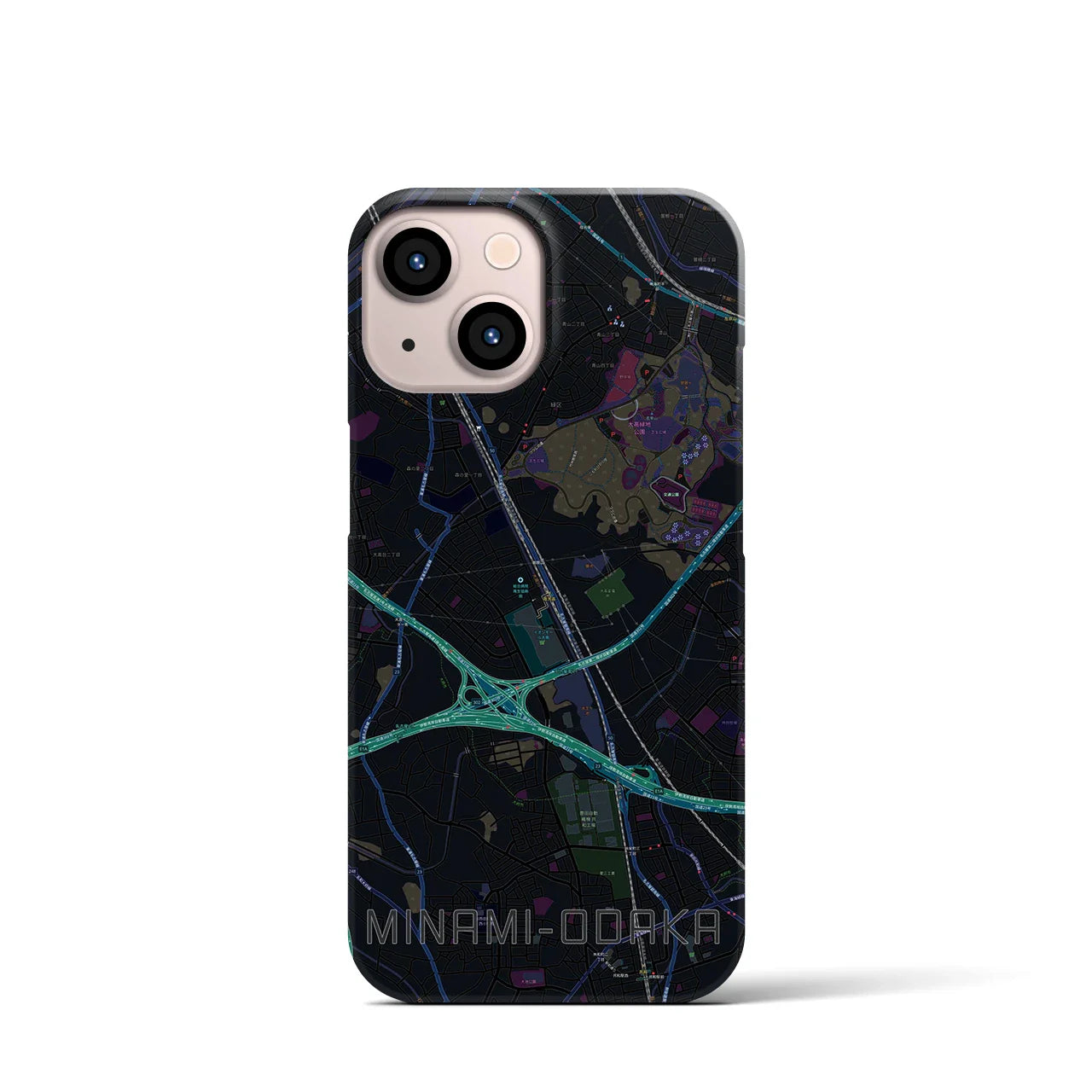 【南大高(愛知県)】地図柄iPhoneケース(バックカバータイプ)