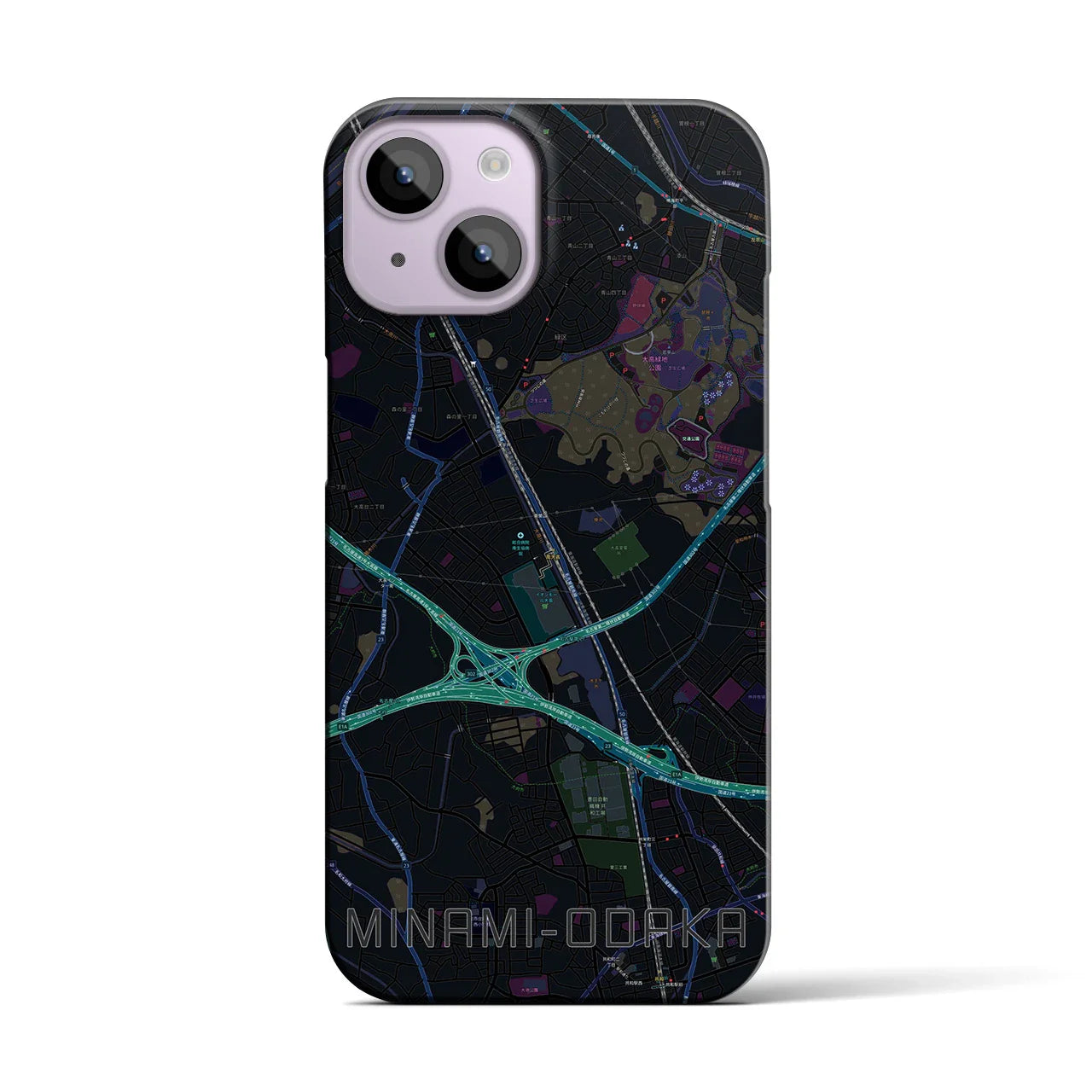 【南大高(愛知県)】地図柄iPhoneケース(バックカバータイプ)