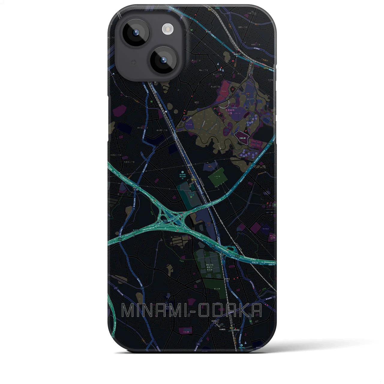 【南大高(愛知県)】地図柄iPhoneケース(バックカバータイプ)