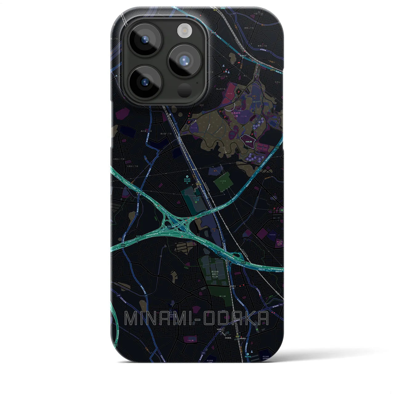 【南大高(愛知県)】地図柄iPhoneケース(バックカバータイプ)