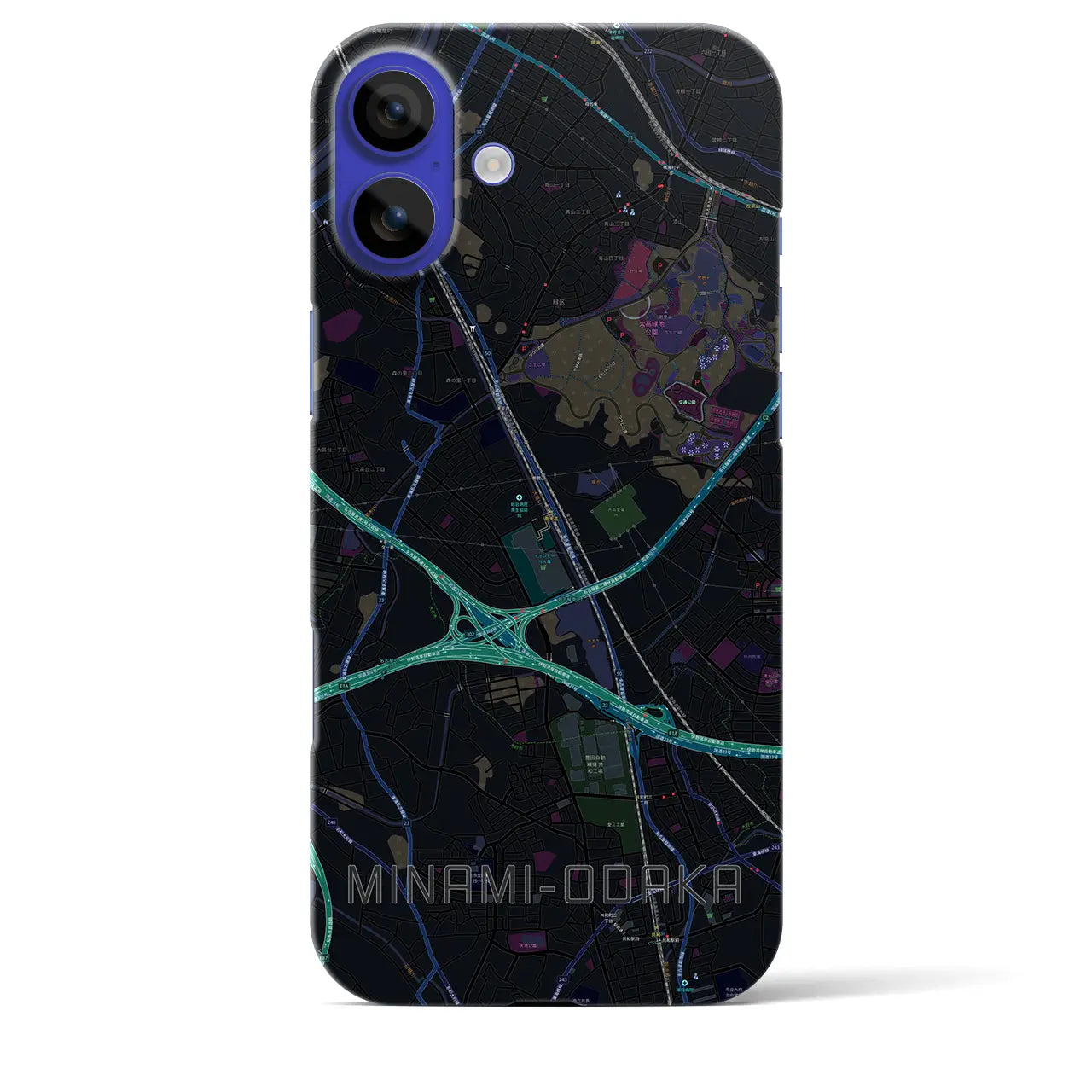 【南大高(愛知県)】地図柄iPhoneケース(バックカバータイプ)