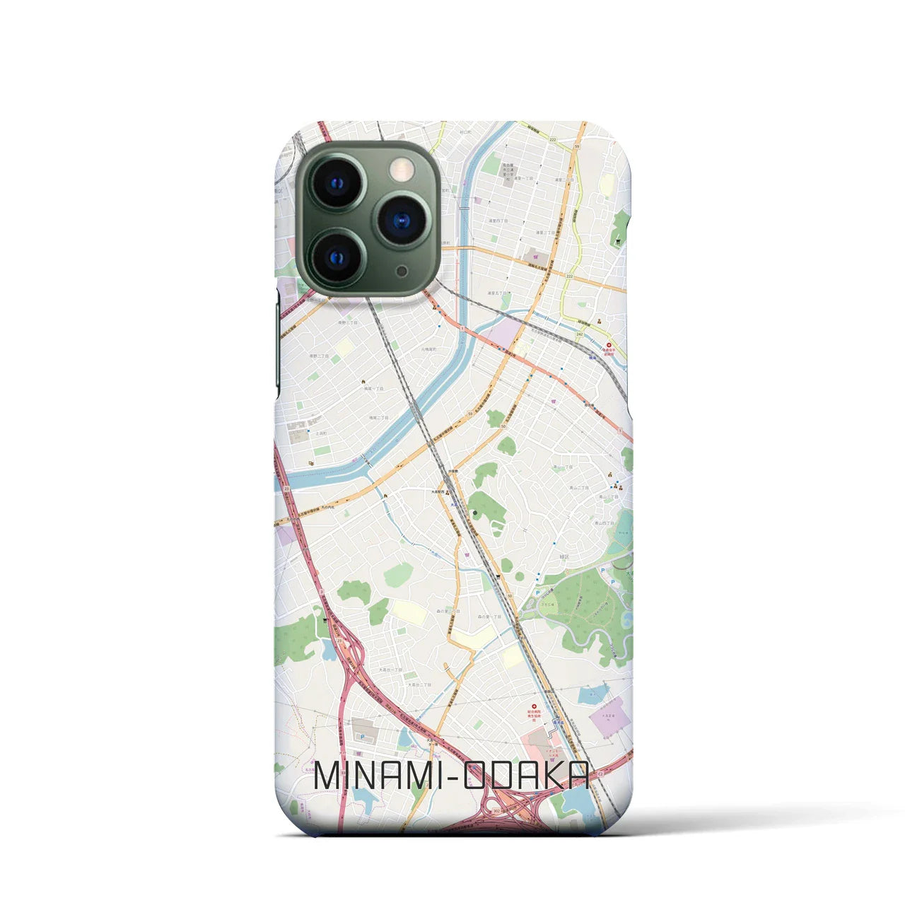 【南大高(愛知県)】地図柄iPhoneケース(バックカバータイプ)