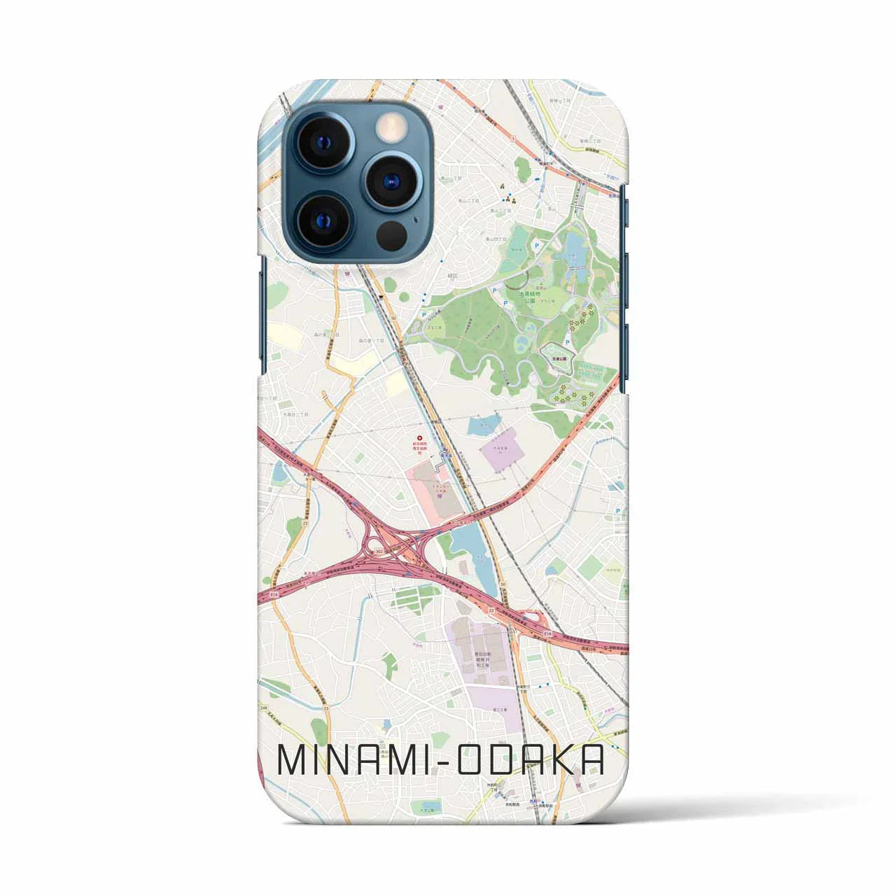 【南大高(愛知県)】地図柄iPhoneケース(バックカバータイプ)