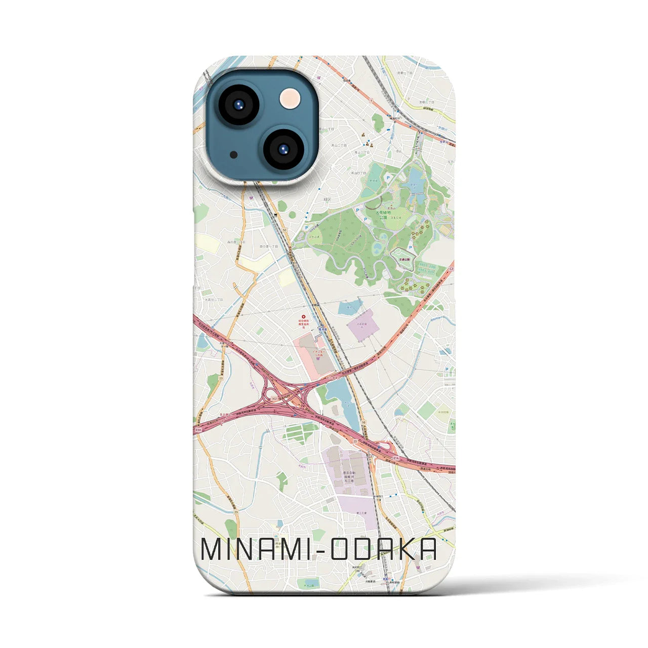 【南大高(愛知県)】地図柄iPhoneケース(バックカバータイプ)