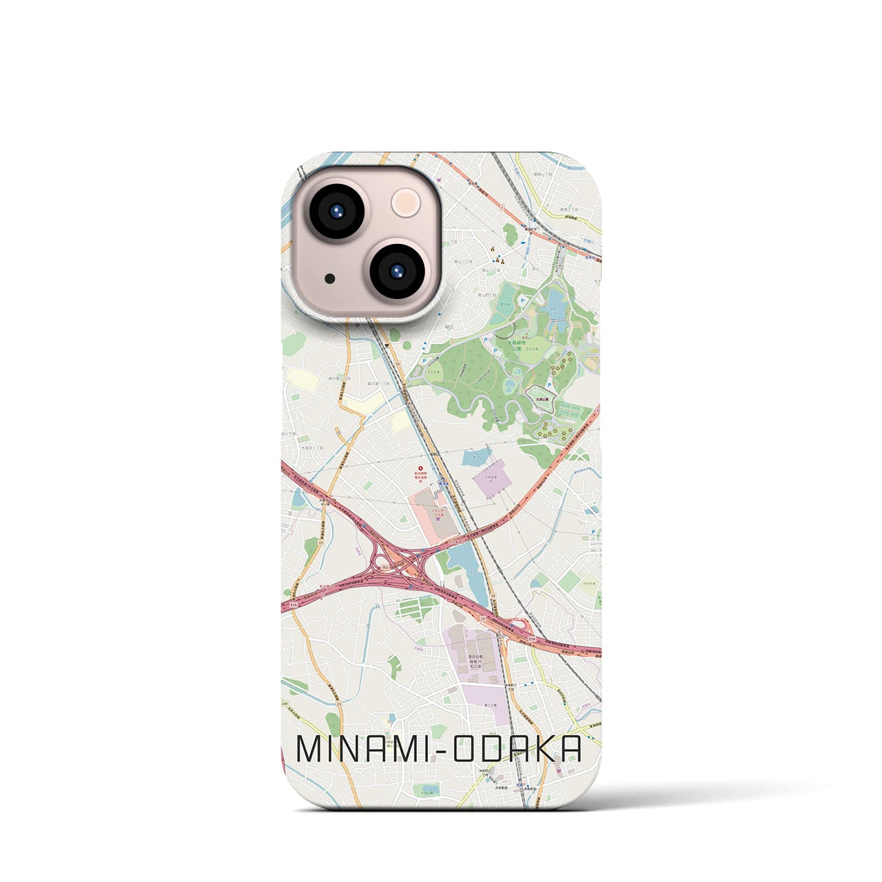 【南大高(愛知県)】地図柄iPhoneケース(バックカバータイプ)