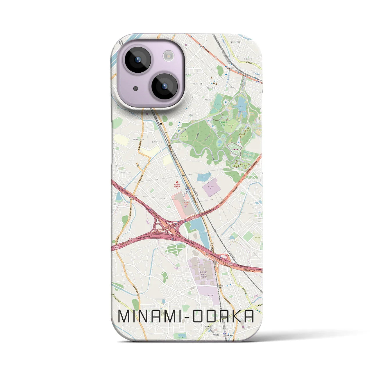 【南大高(愛知県)】地図柄iPhoneケース(バックカバータイプ)