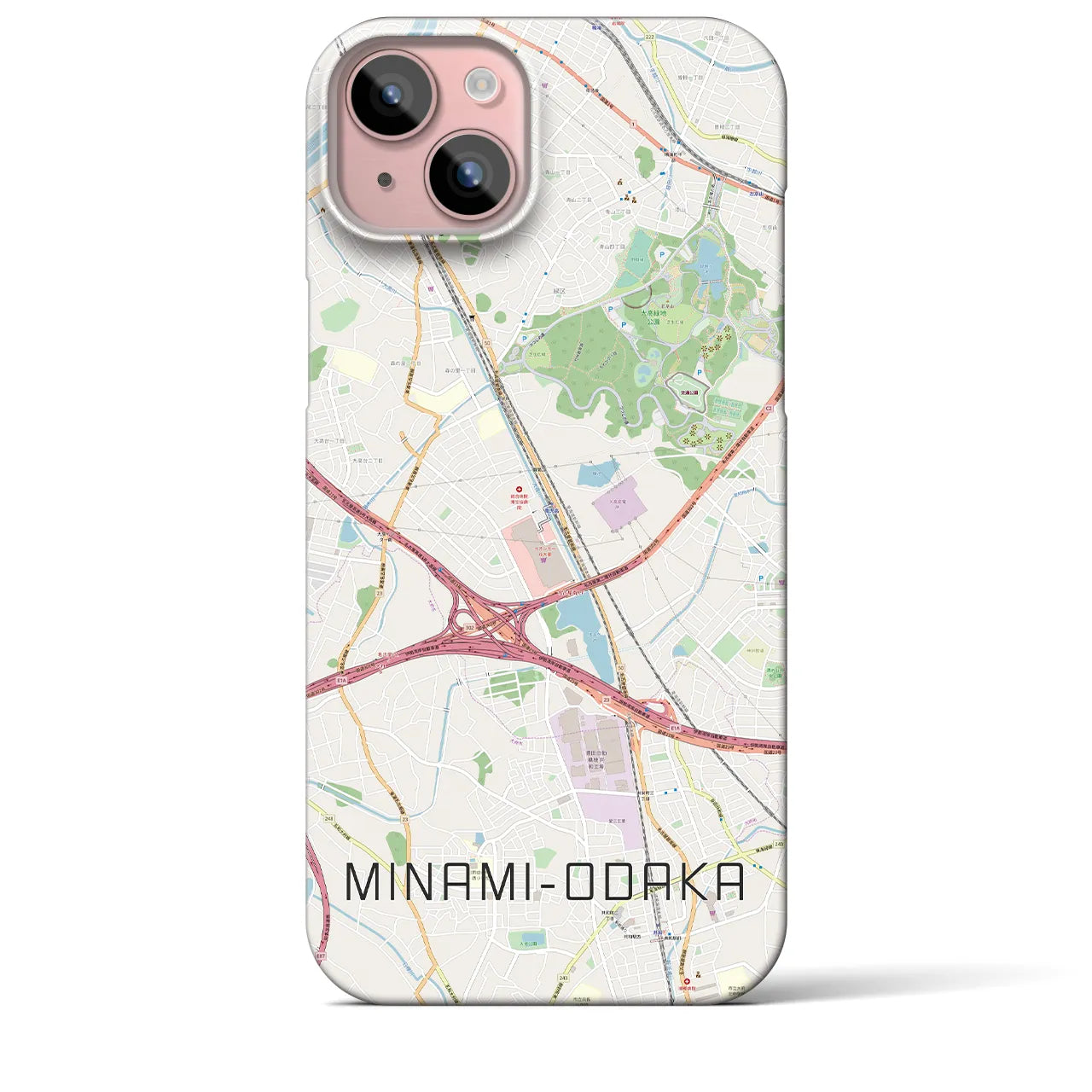 【南大高(愛知県)】地図柄iPhoneケース(バックカバータイプ)