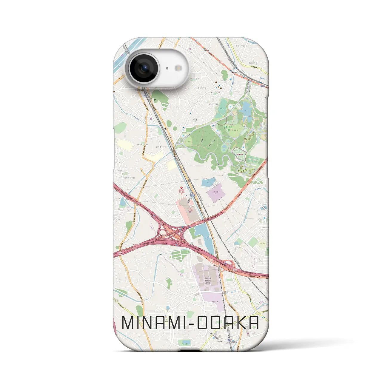 【南大高(愛知県)】地図柄iPhoneケース(バックカバータイプ)