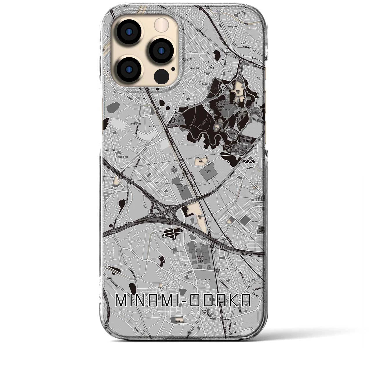 【南大高(愛知県)】地図柄iPhoneケース(クリアタイプ)