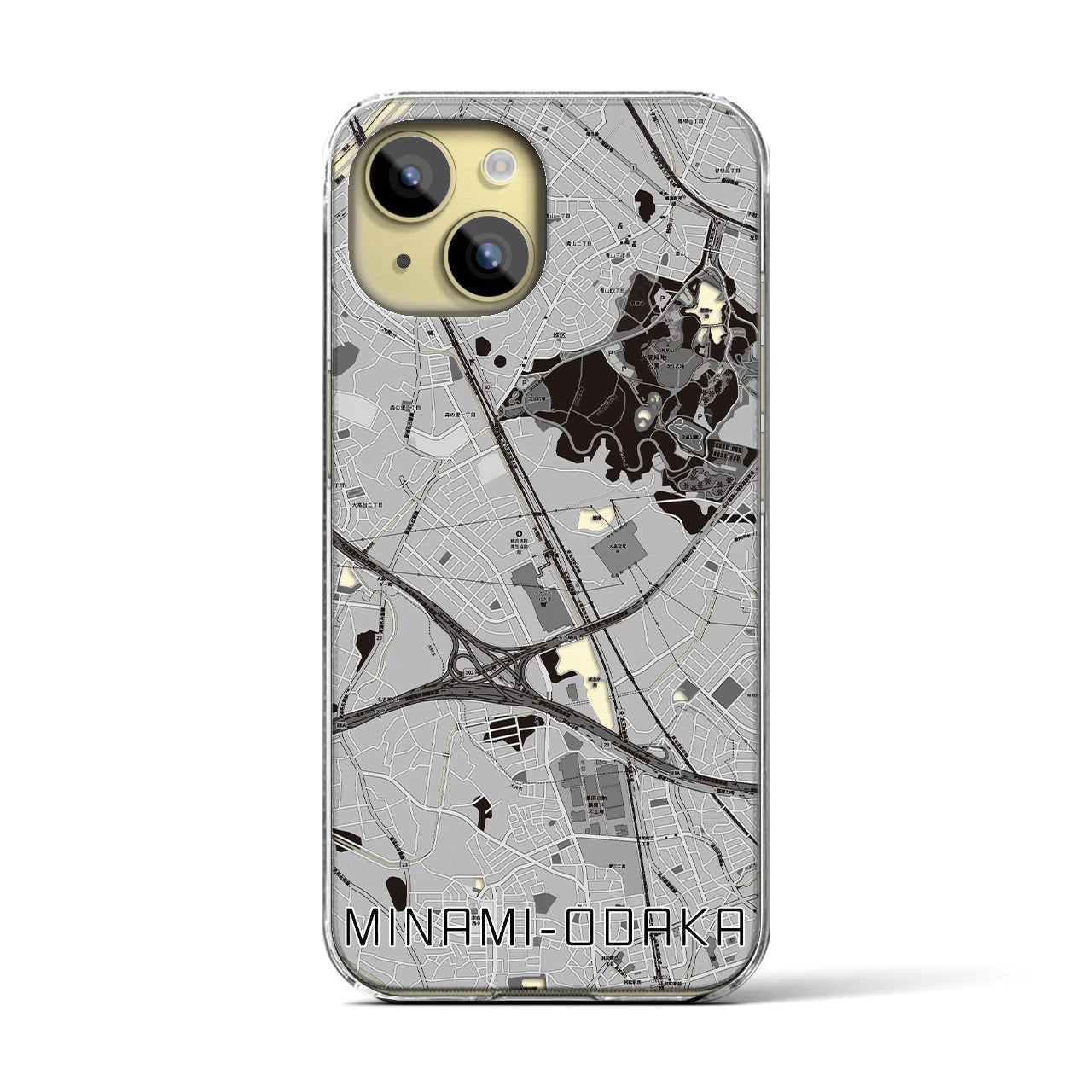 【南大高(愛知県)】地図柄iPhoneケース(クリアタイプ)