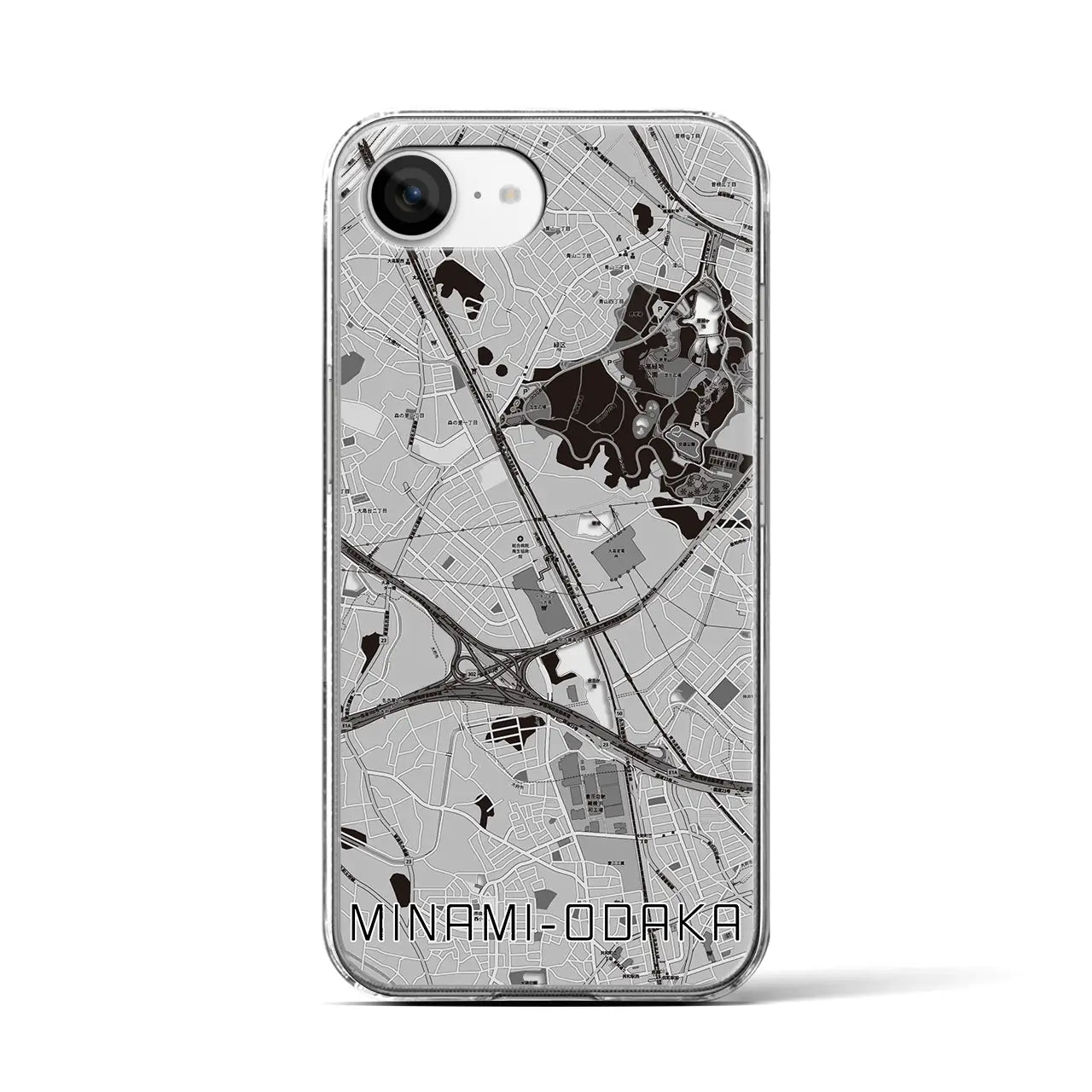 【南大高(愛知県)】地図柄iPhoneケース(クリアタイプ)