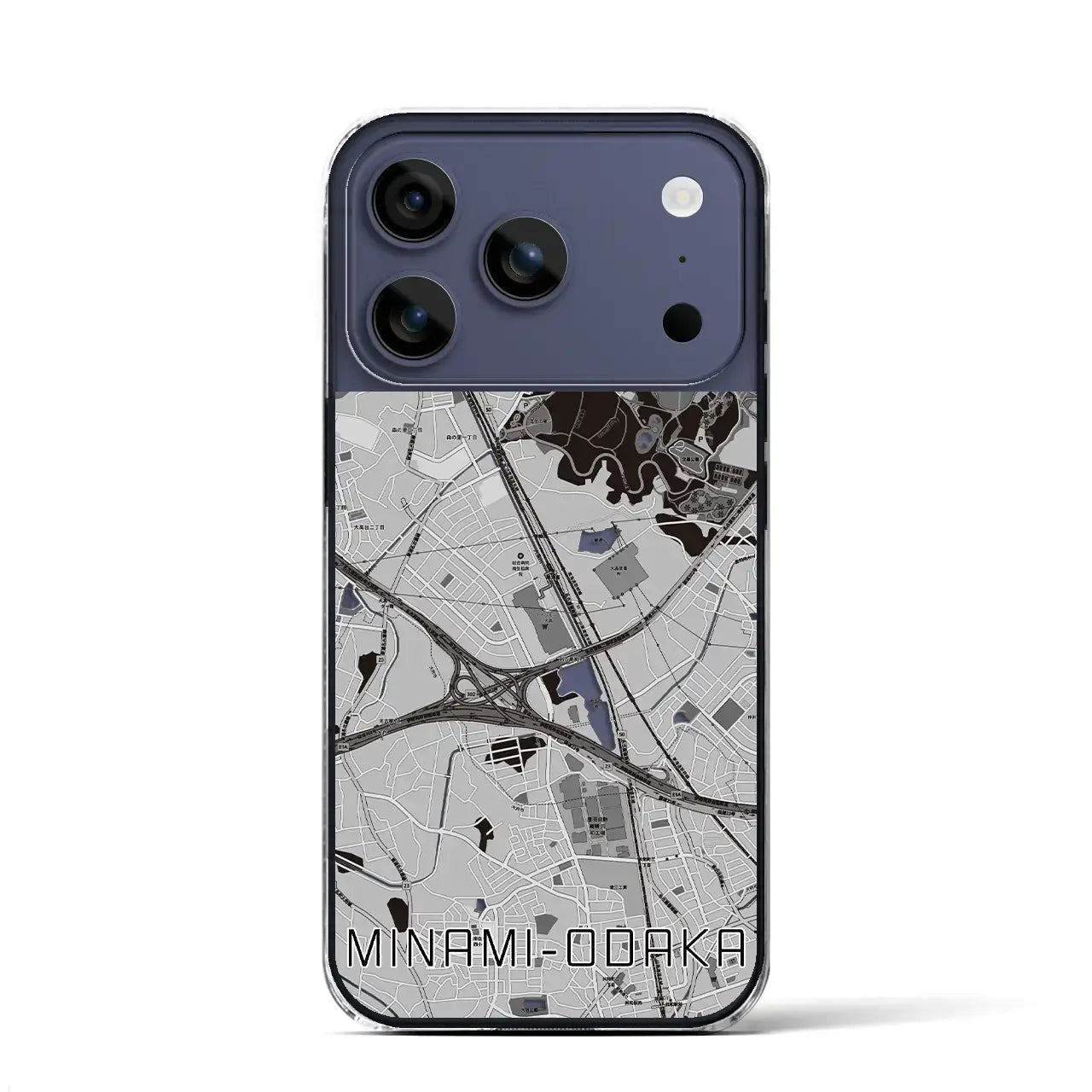 【南大高(愛知県)】地図柄iPhoneケース(クリアタイプ)