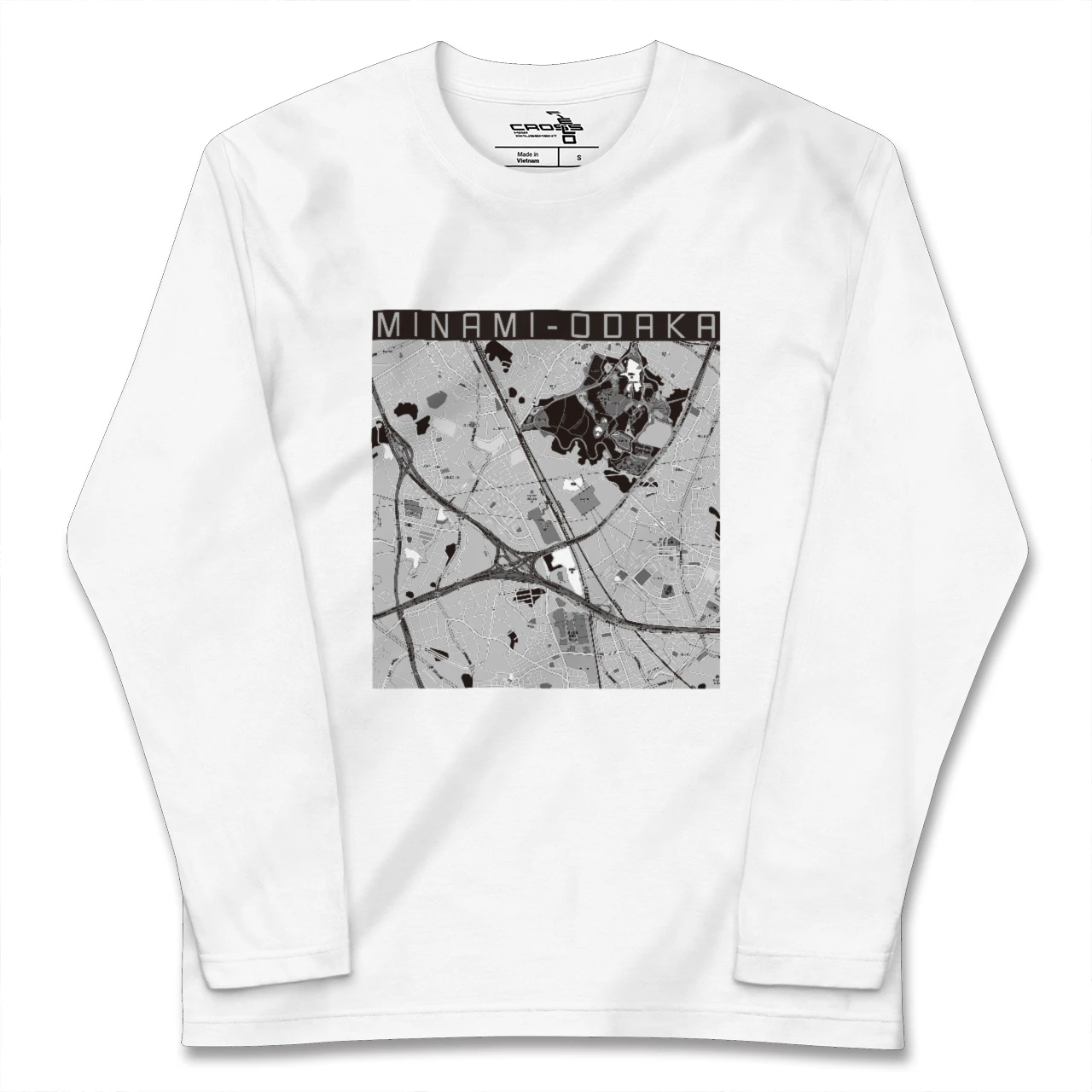 【南大高(愛知県)】地図柄ロングスリーブTシャツ