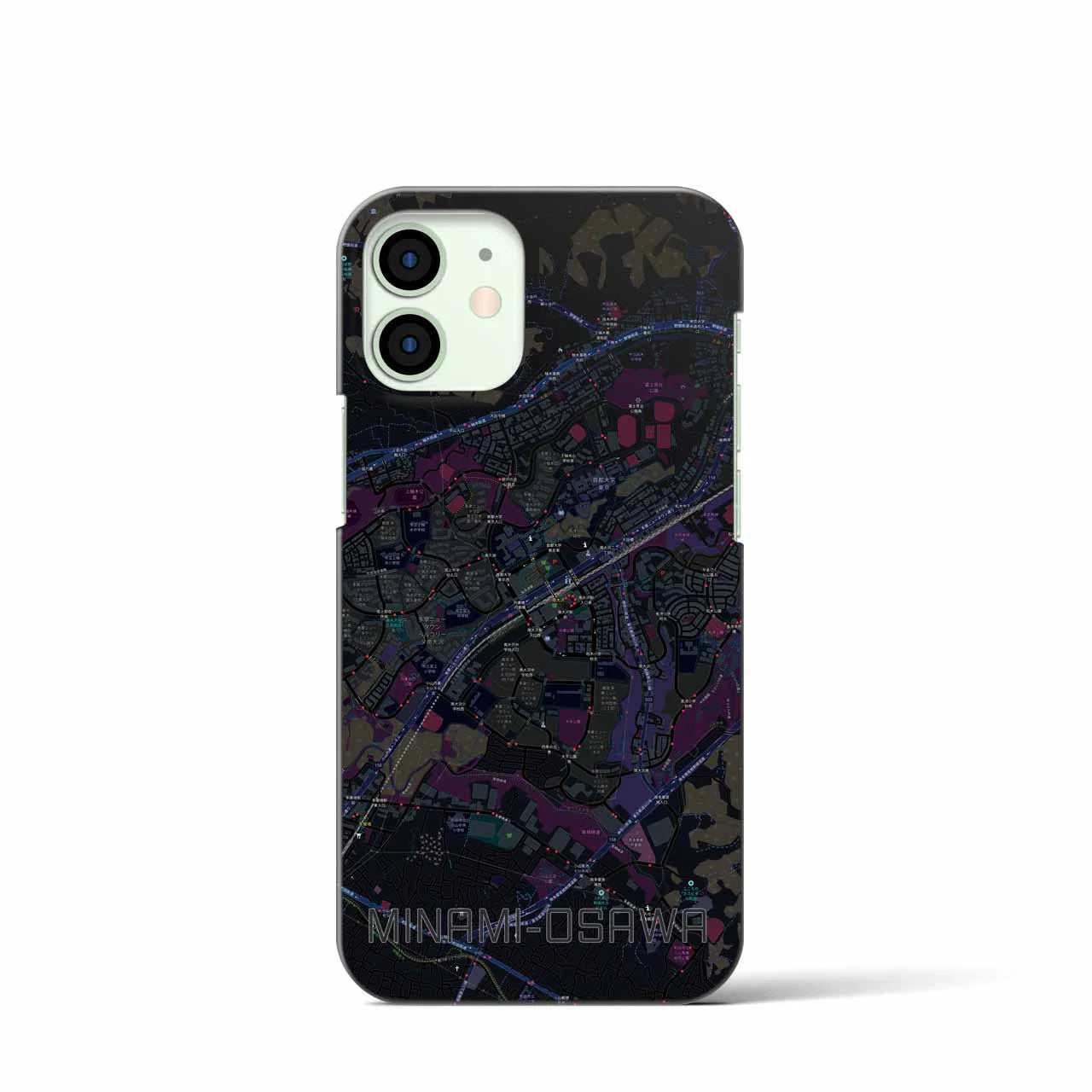 【南大沢(東京都)】地図柄iPhoneケース(バックカバータイプ)