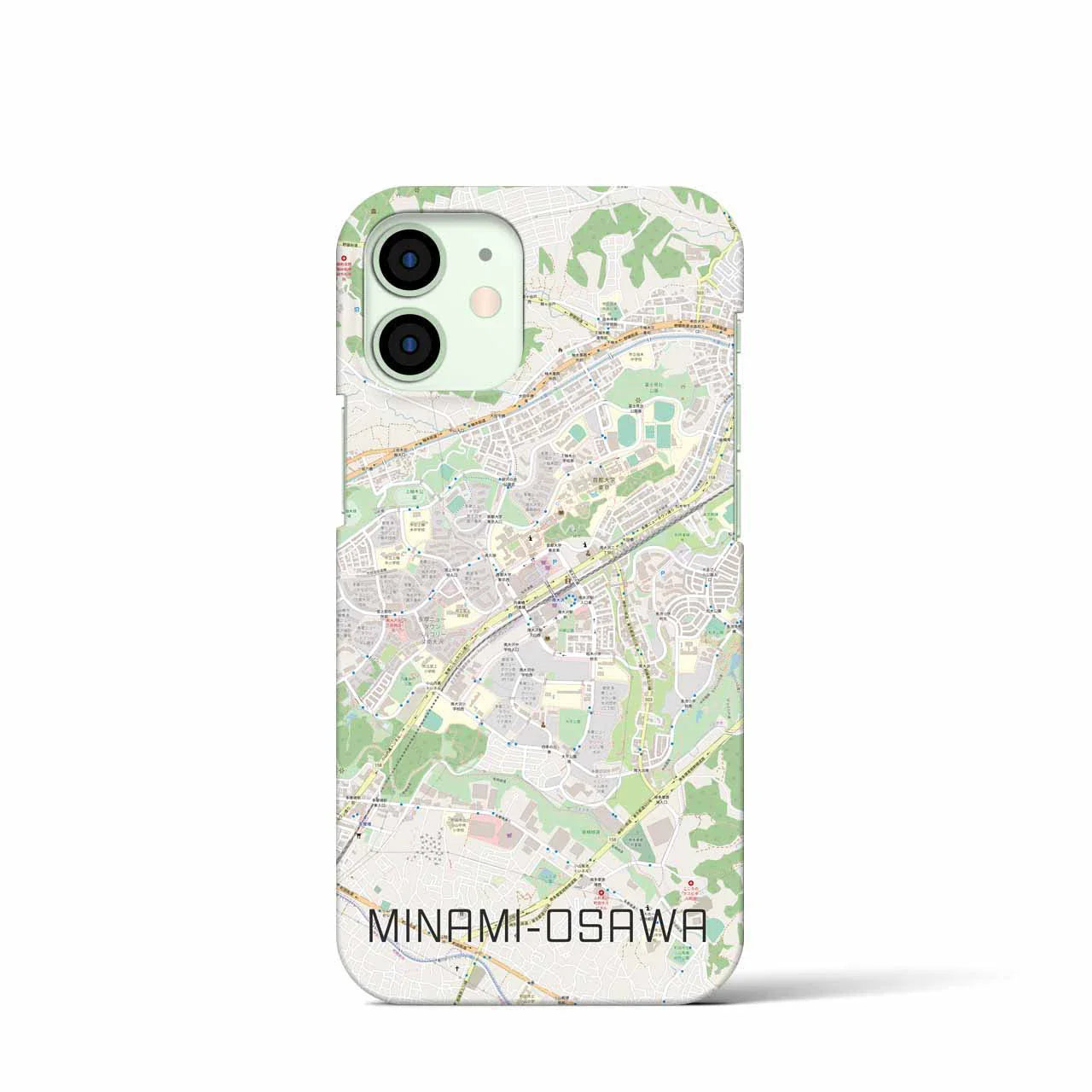 【南大沢(東京都)】地図柄iPhoneケース(バックカバータイプ)