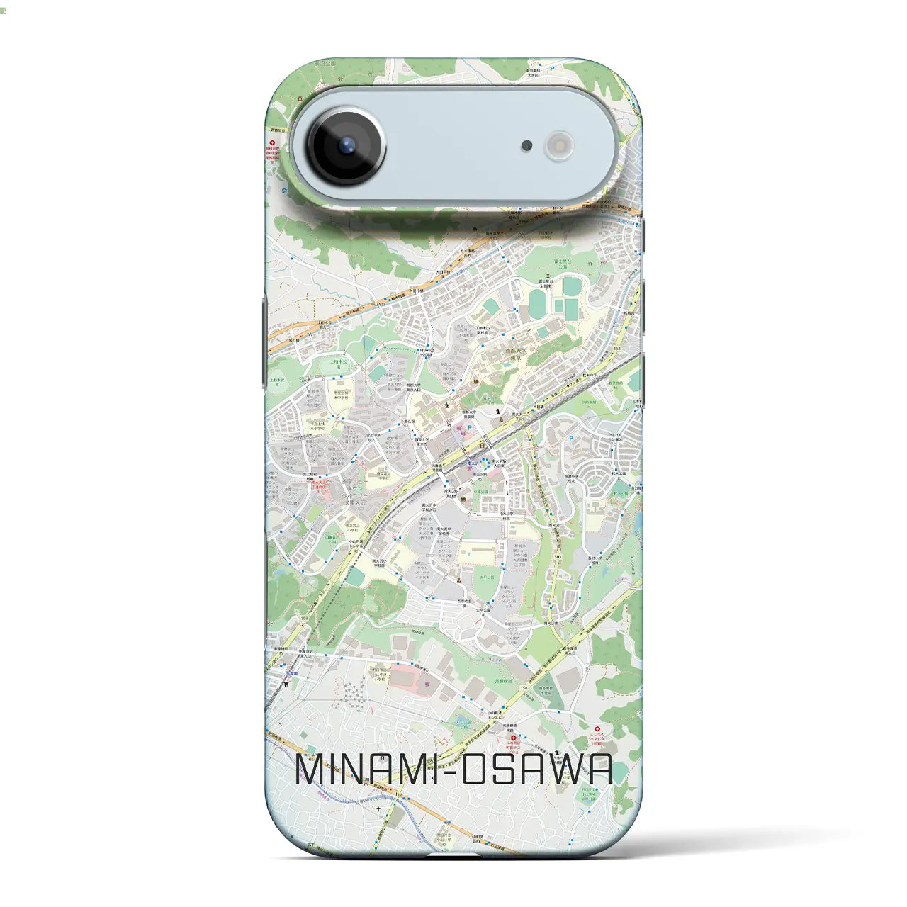 南大沢（東京都）】地図柄iPhoneケース（バックカバータイプ