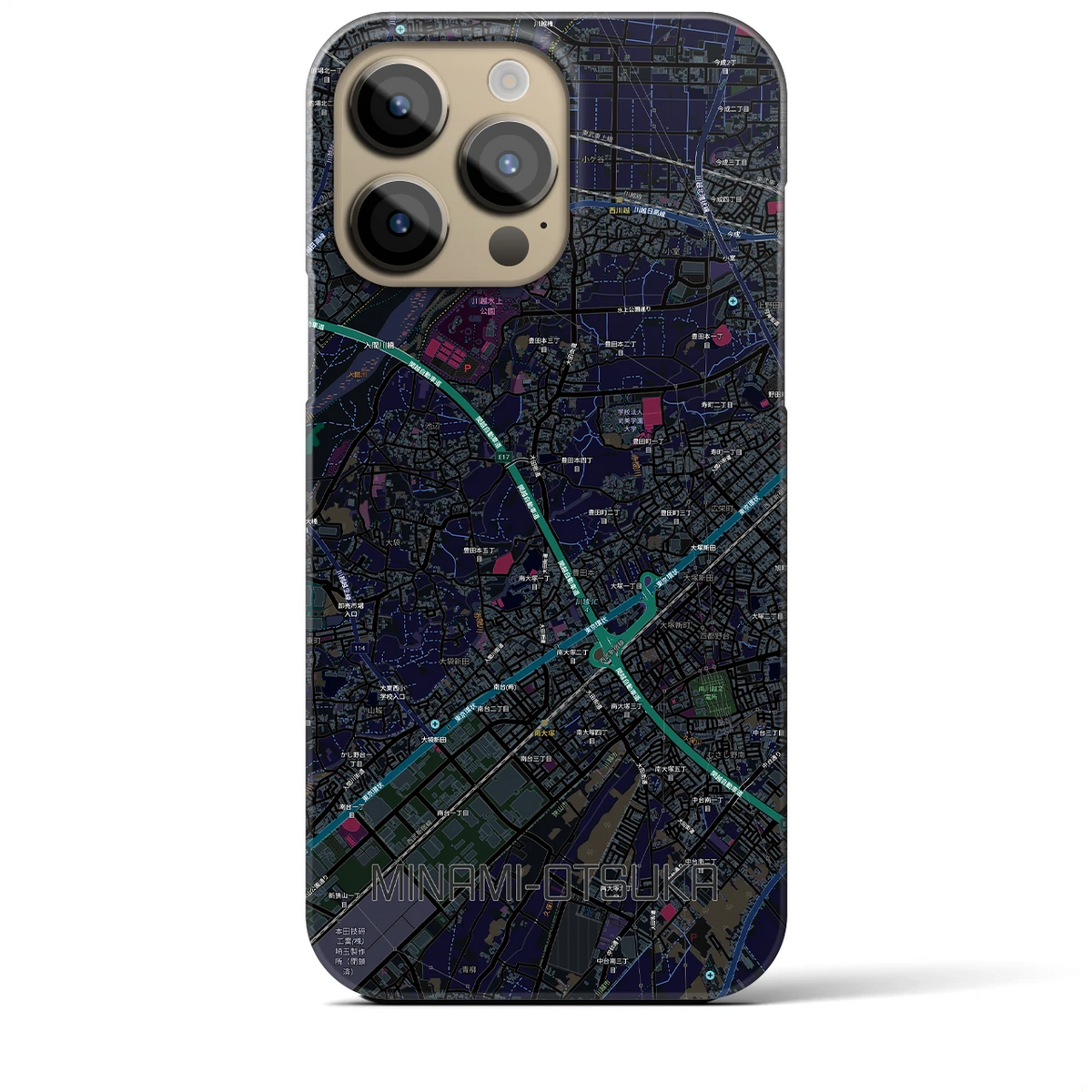 【南大塚(埼玉県)】地図柄iPhoneケース(バックカバータイプ)