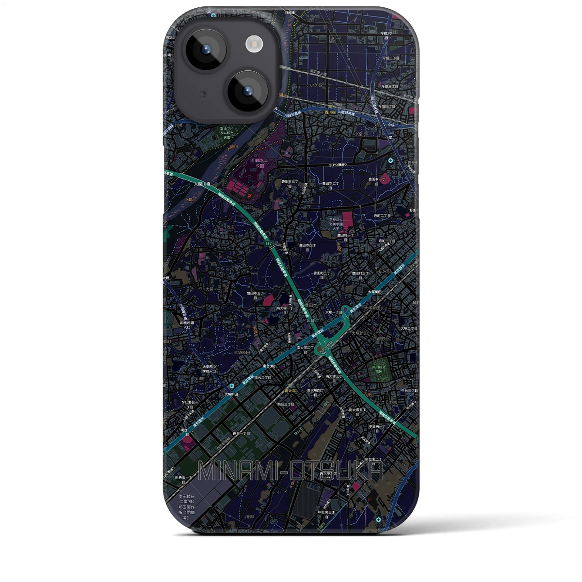 【南大塚(埼玉県)】地図柄iPhoneケース(バックカバータイプ)